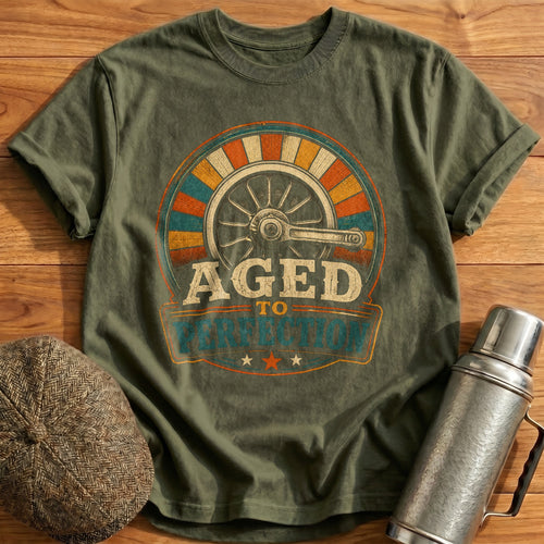 Aged to Perfection T-Shirt - Military Green