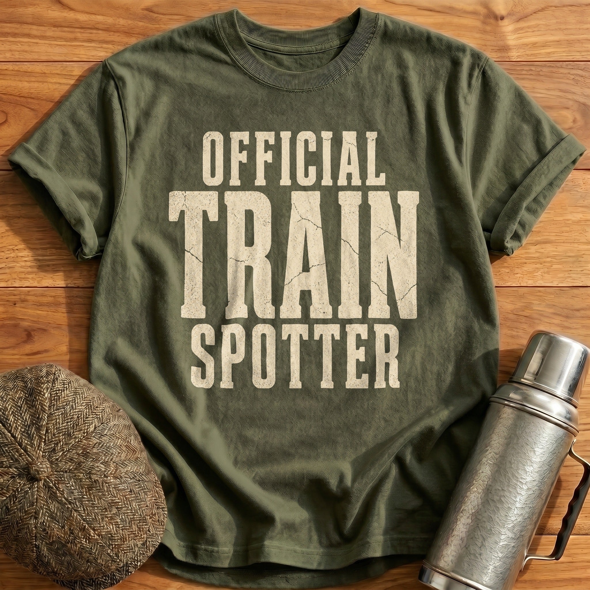 Official Train Spotter II T-Shirt - Military Green