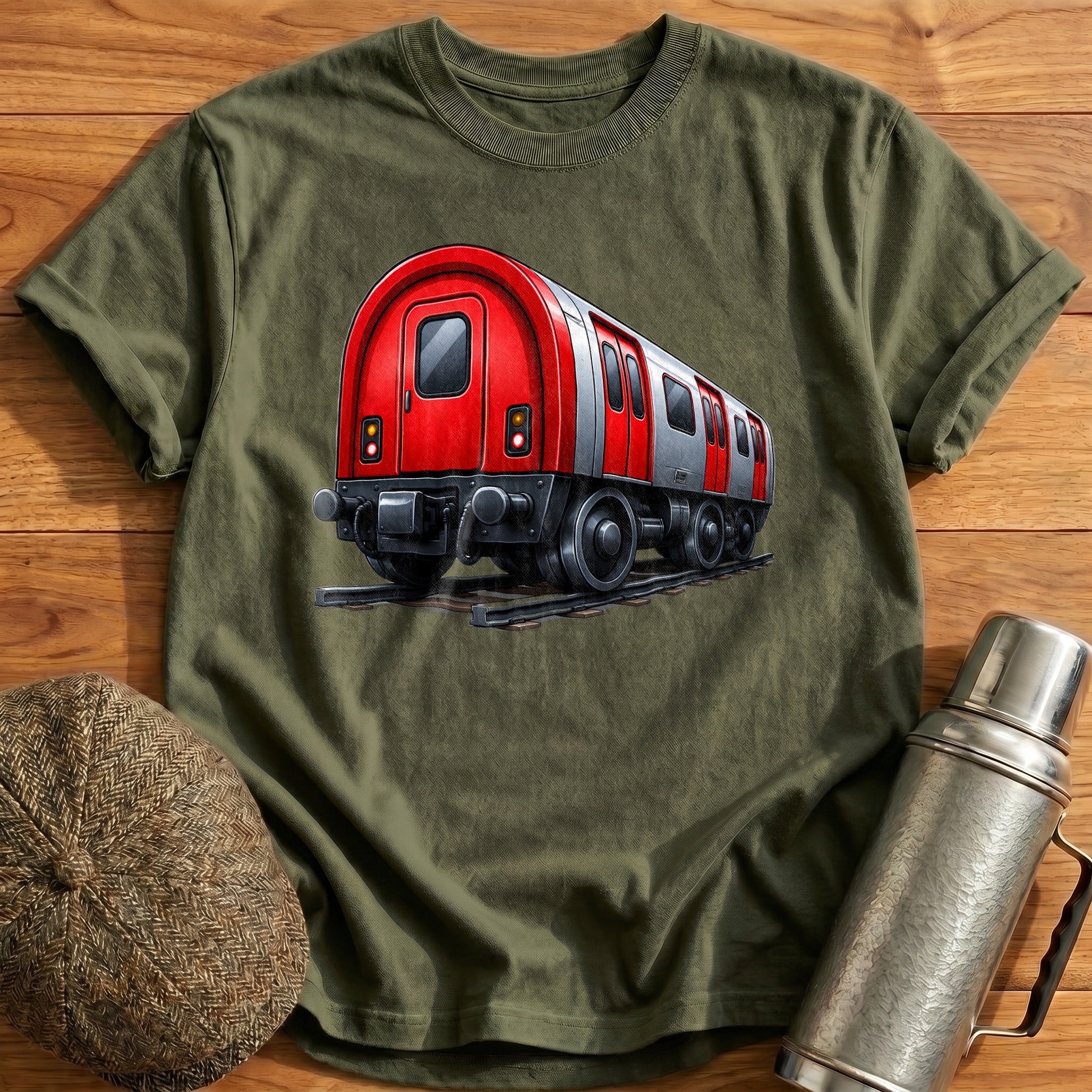 Tubetrain Rear34 T-Shirt - Military Green