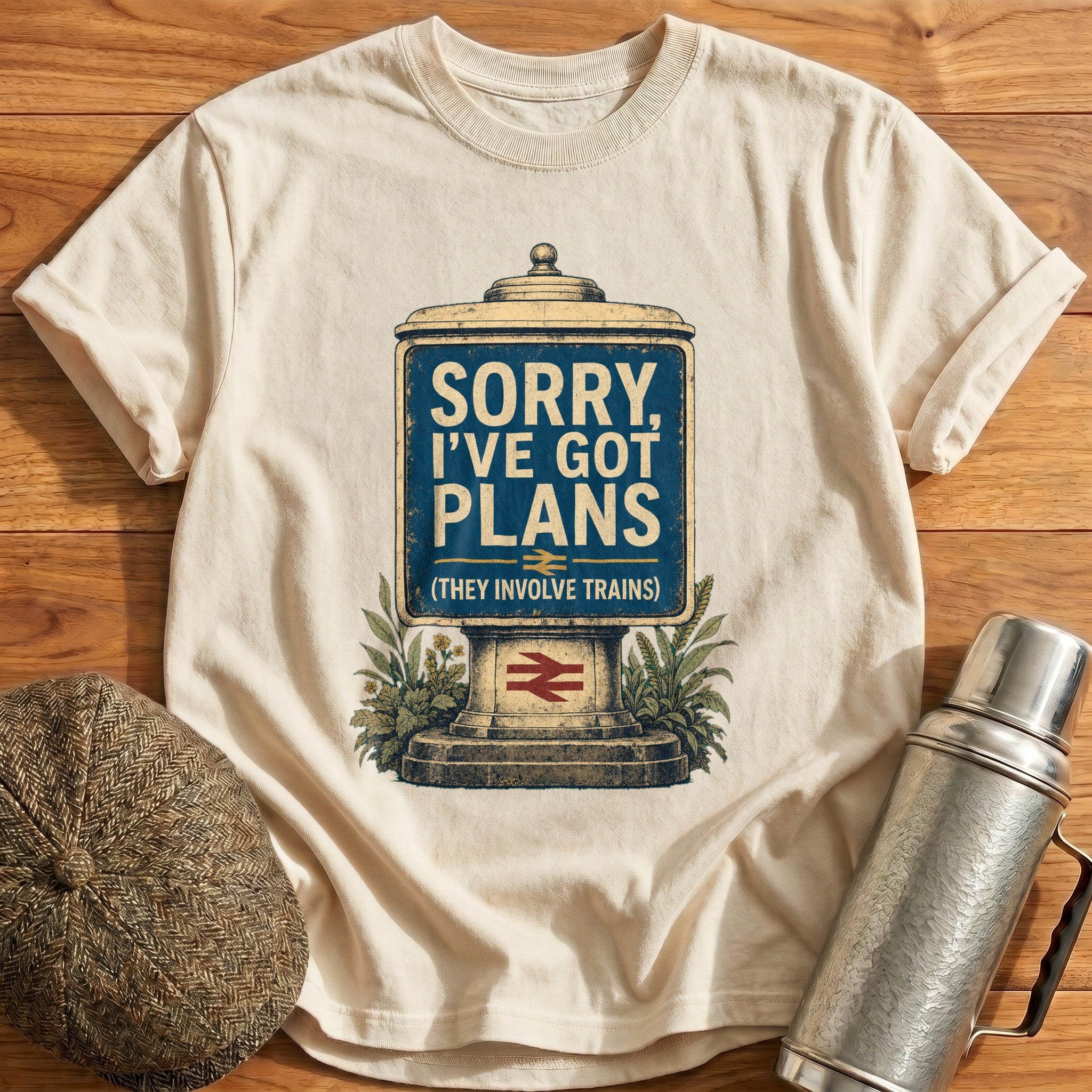 Sorry, I've Got Plans T-Shirt - Natural