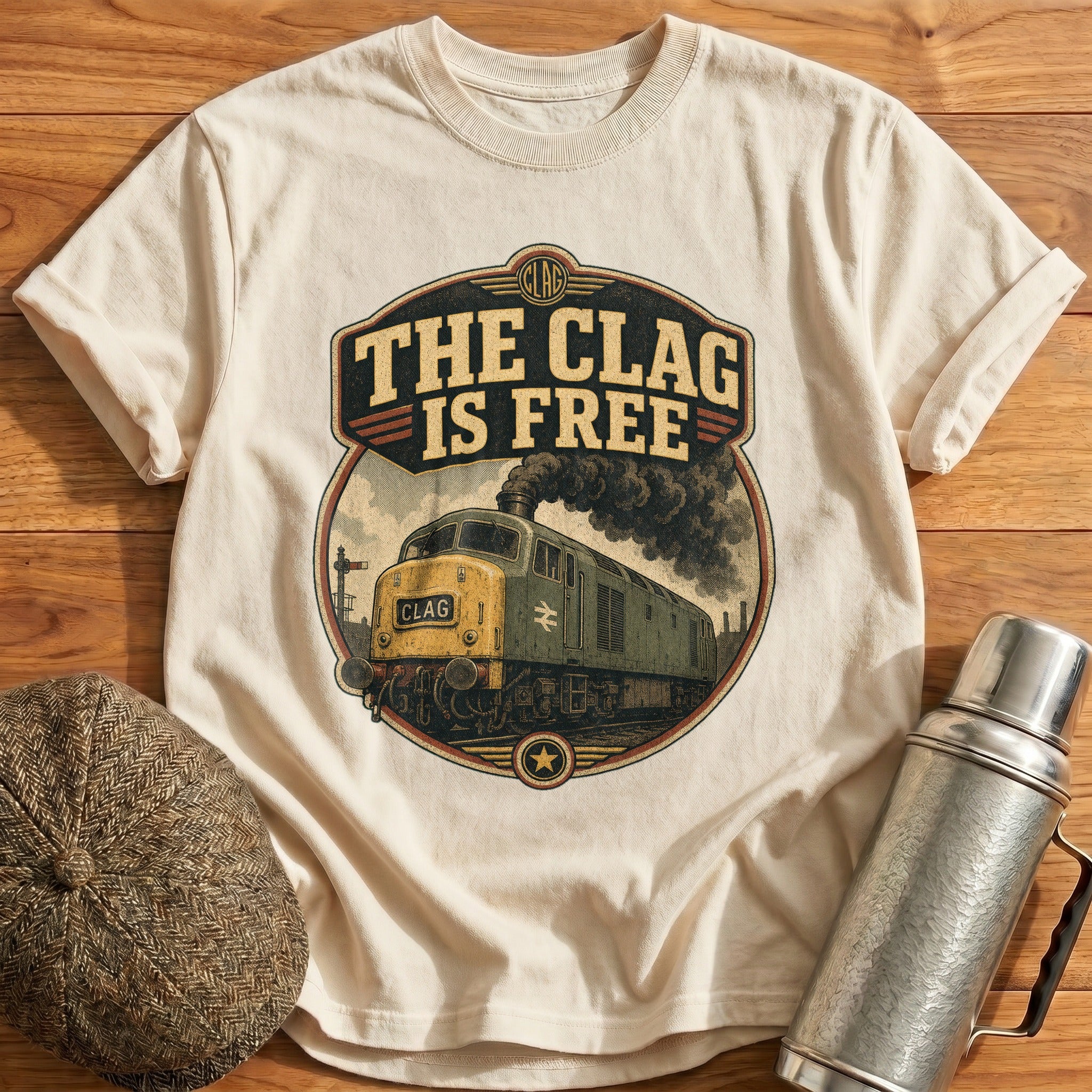 The Clag is Free T-Shirt - Natural