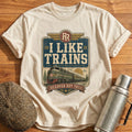 I Like Trains T-Shirt - Natural
