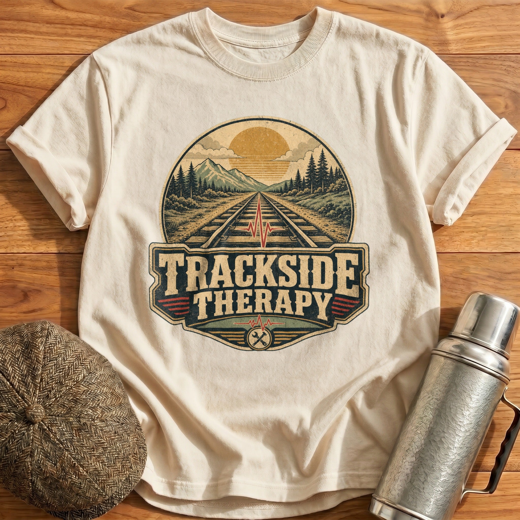 Trackside Therapy T-Shirt - Natural