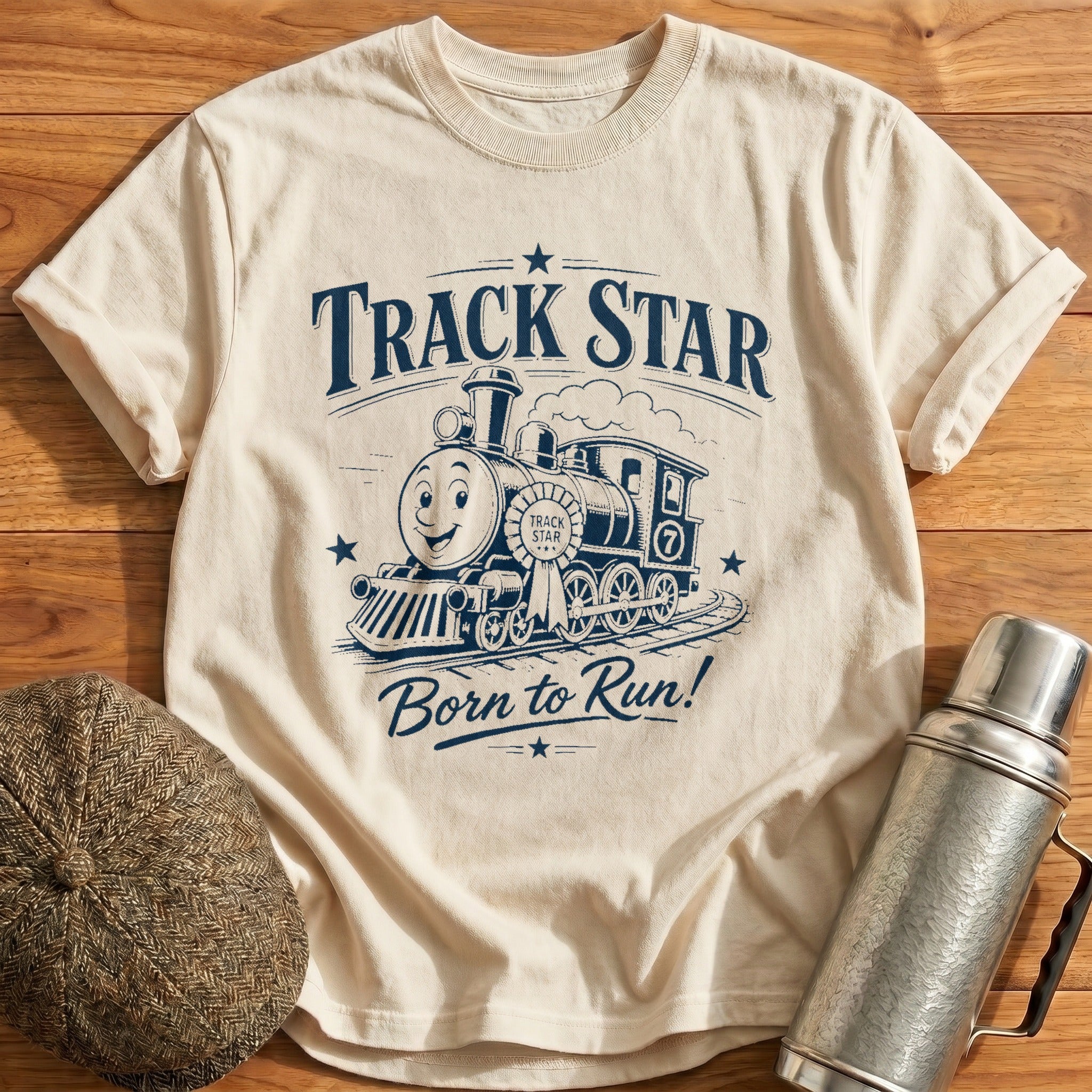Track Star T-Shirt - Natural