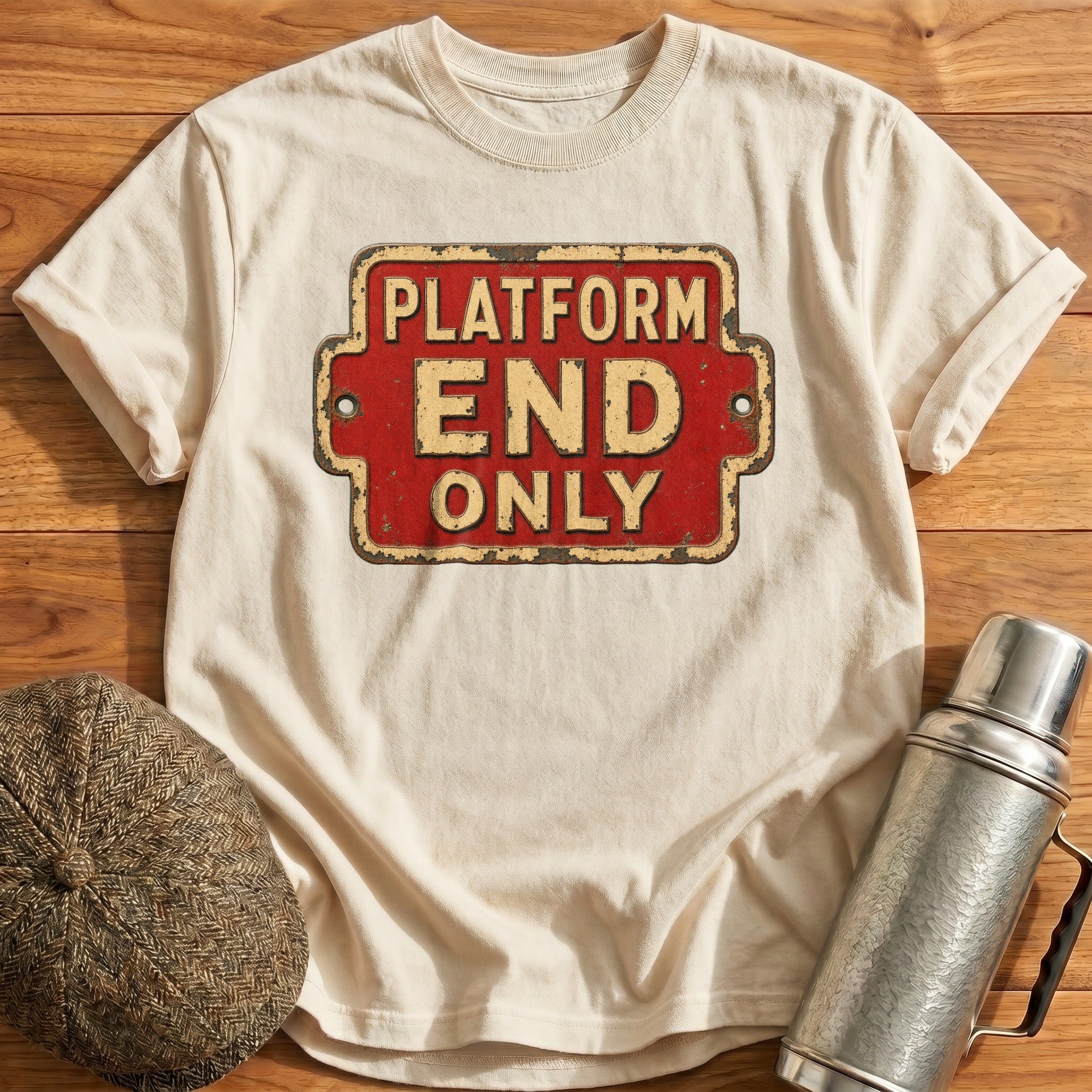 Platform End Only T-Shirt - Natural