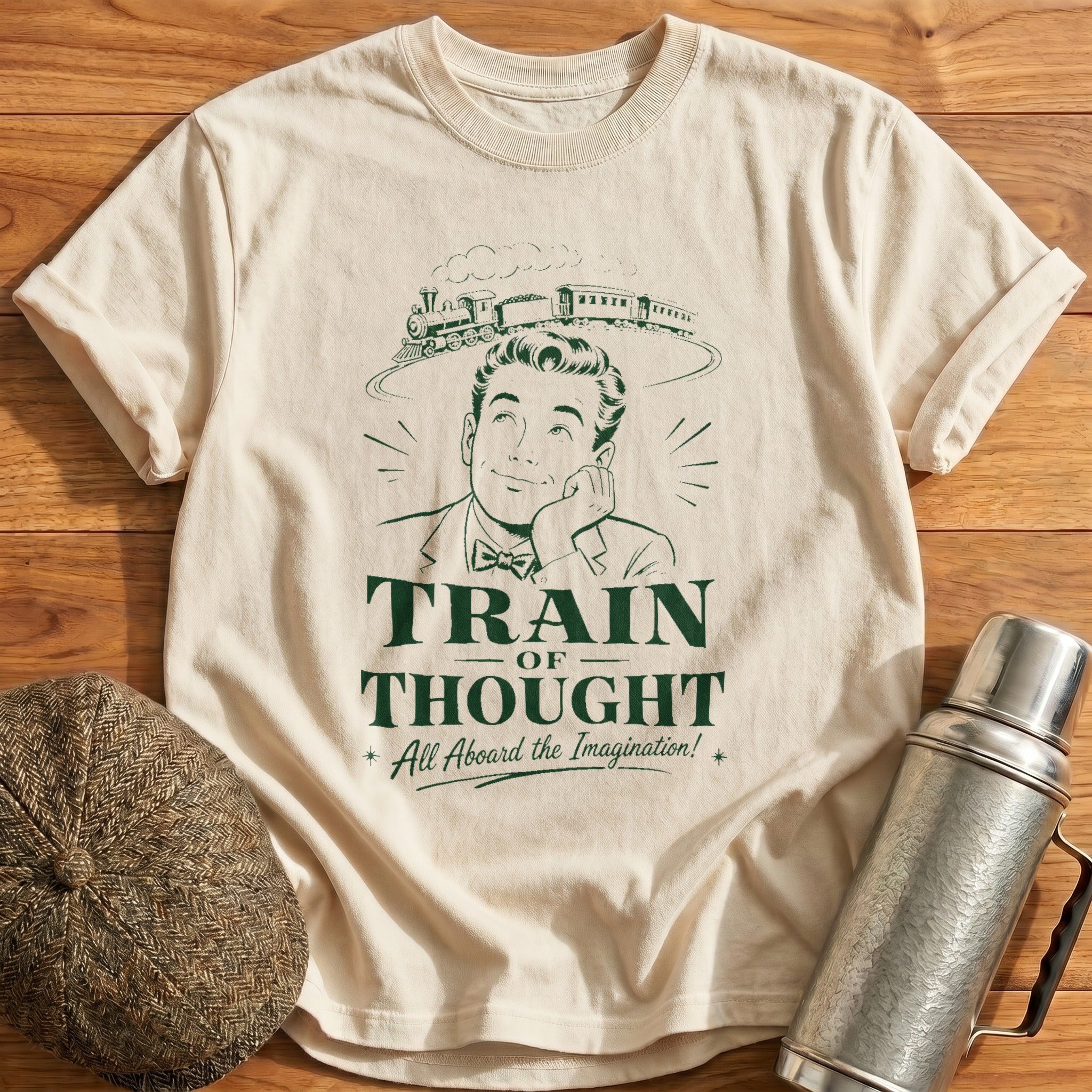 Train of Thought T-Shirt - Natural
