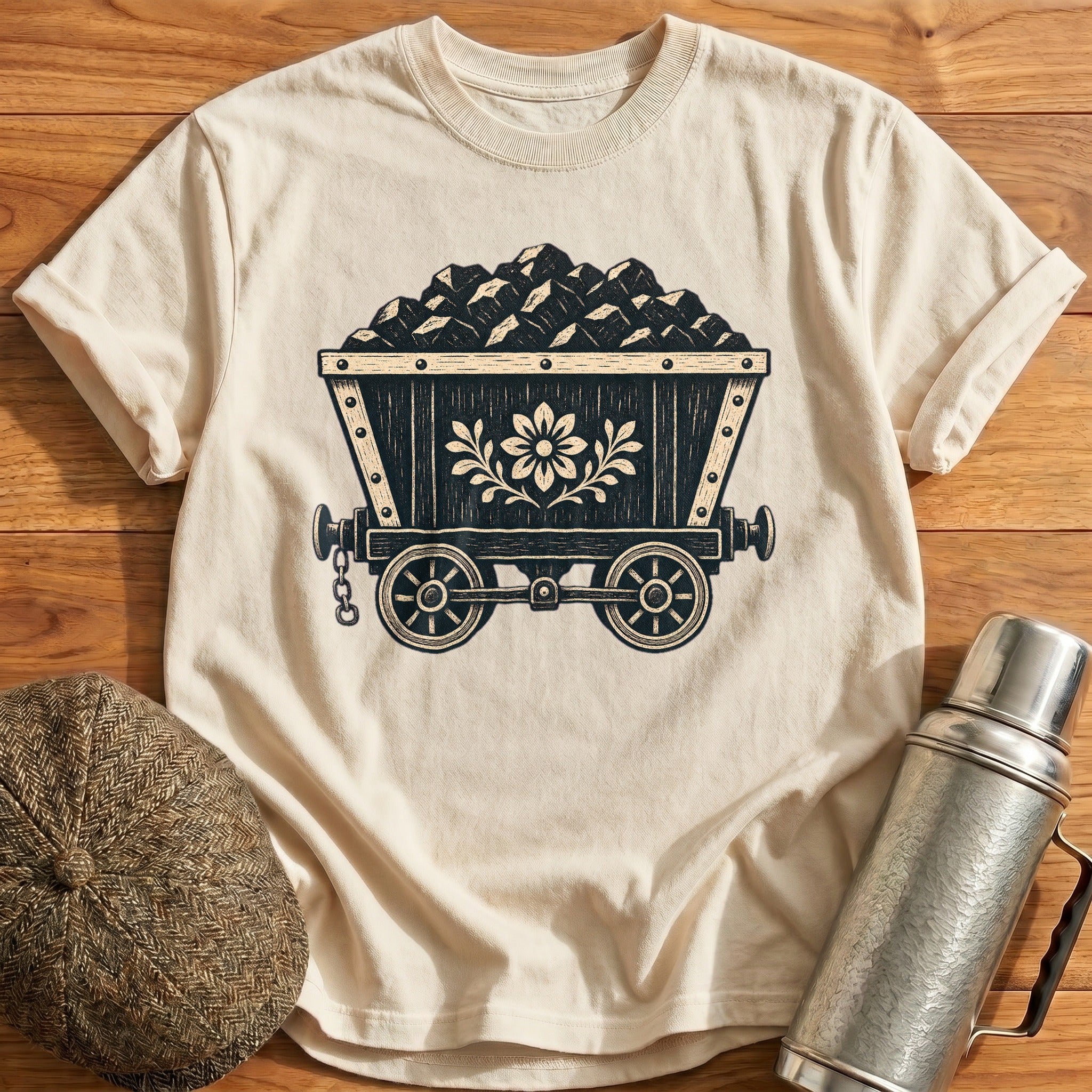 Coal Wagon T-Shirt - Natural