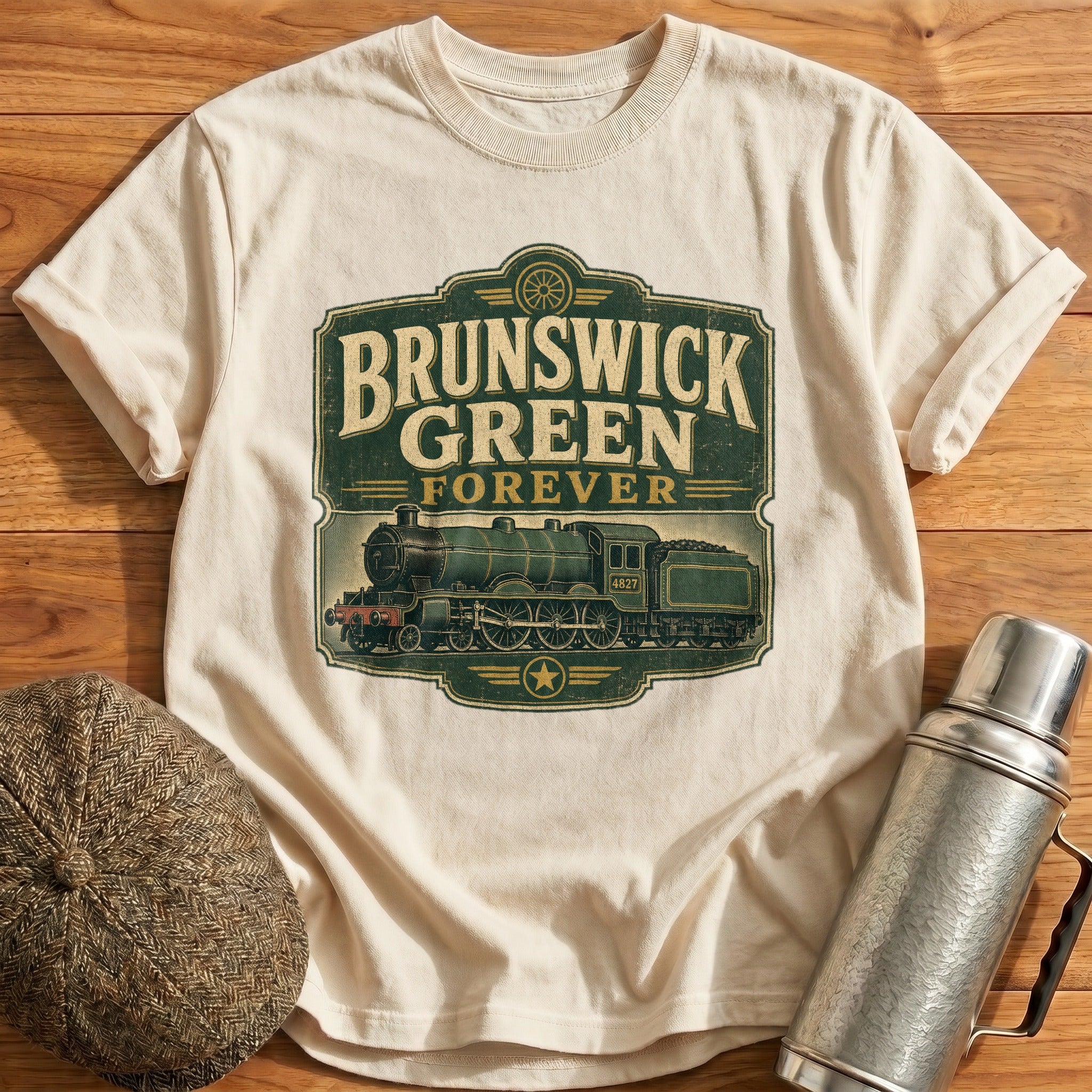 Brunswick Green Forever T-Shirt - Natural