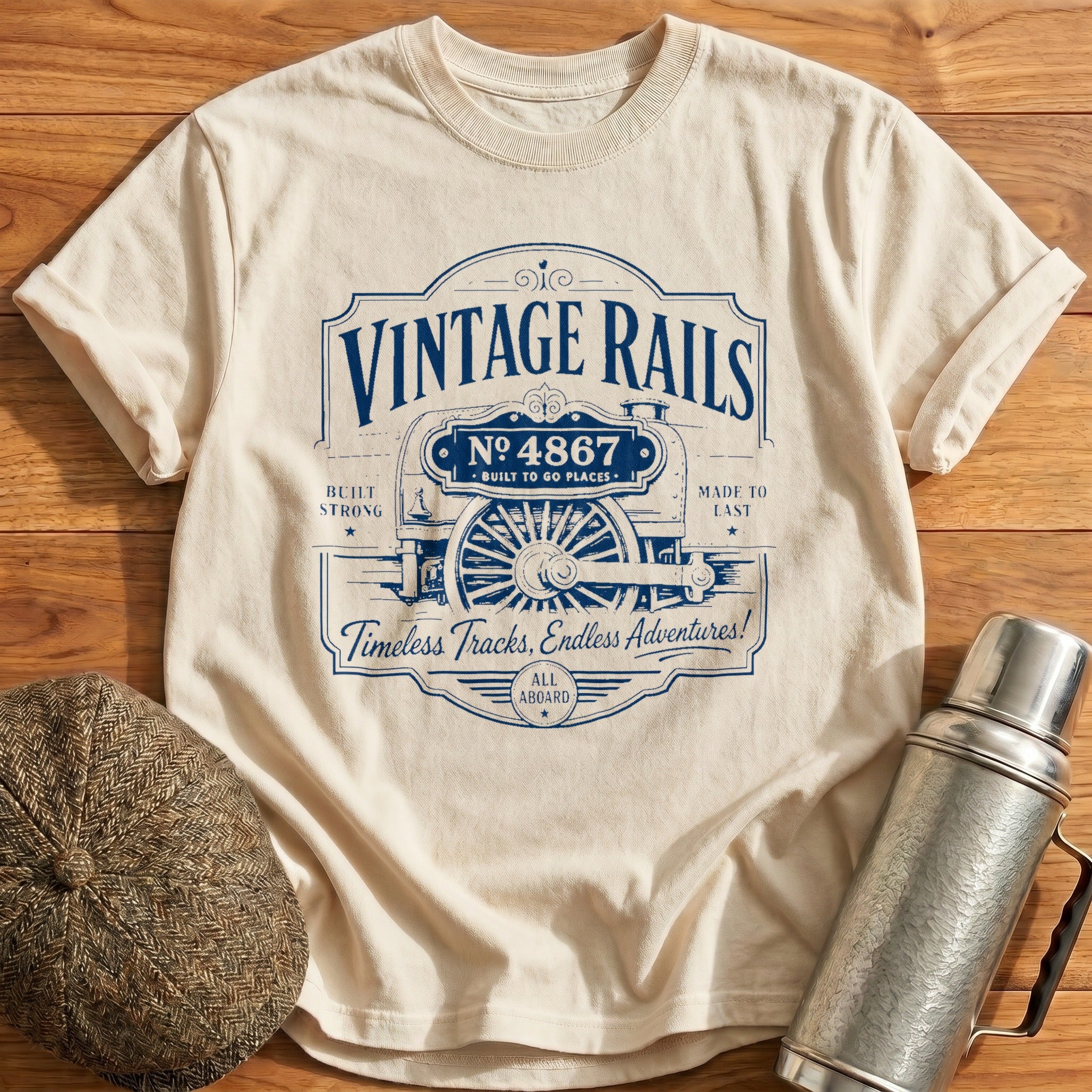 Vintage Rails T-Shirt - Natural