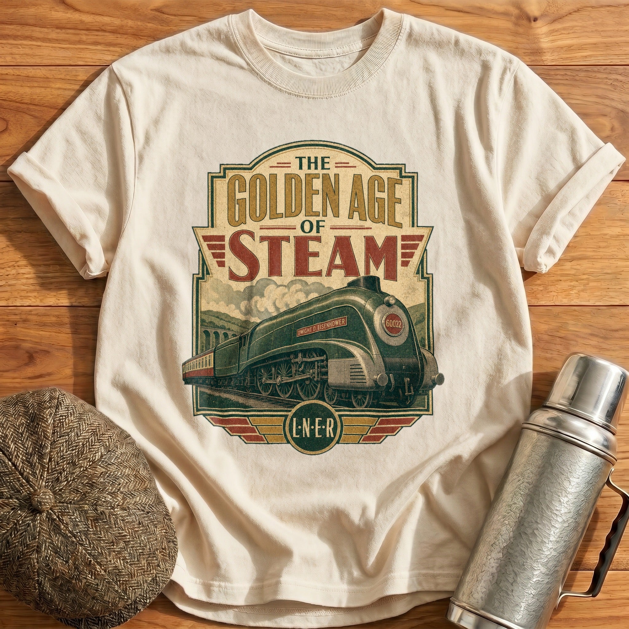 The Golden Age of Steam II T-Shirt - Natural