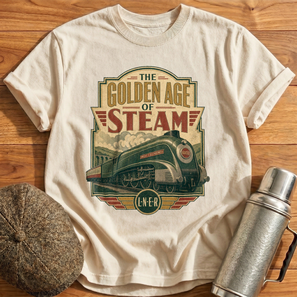 The Golden Age of Steam II Kids T-Shirt - Natural
