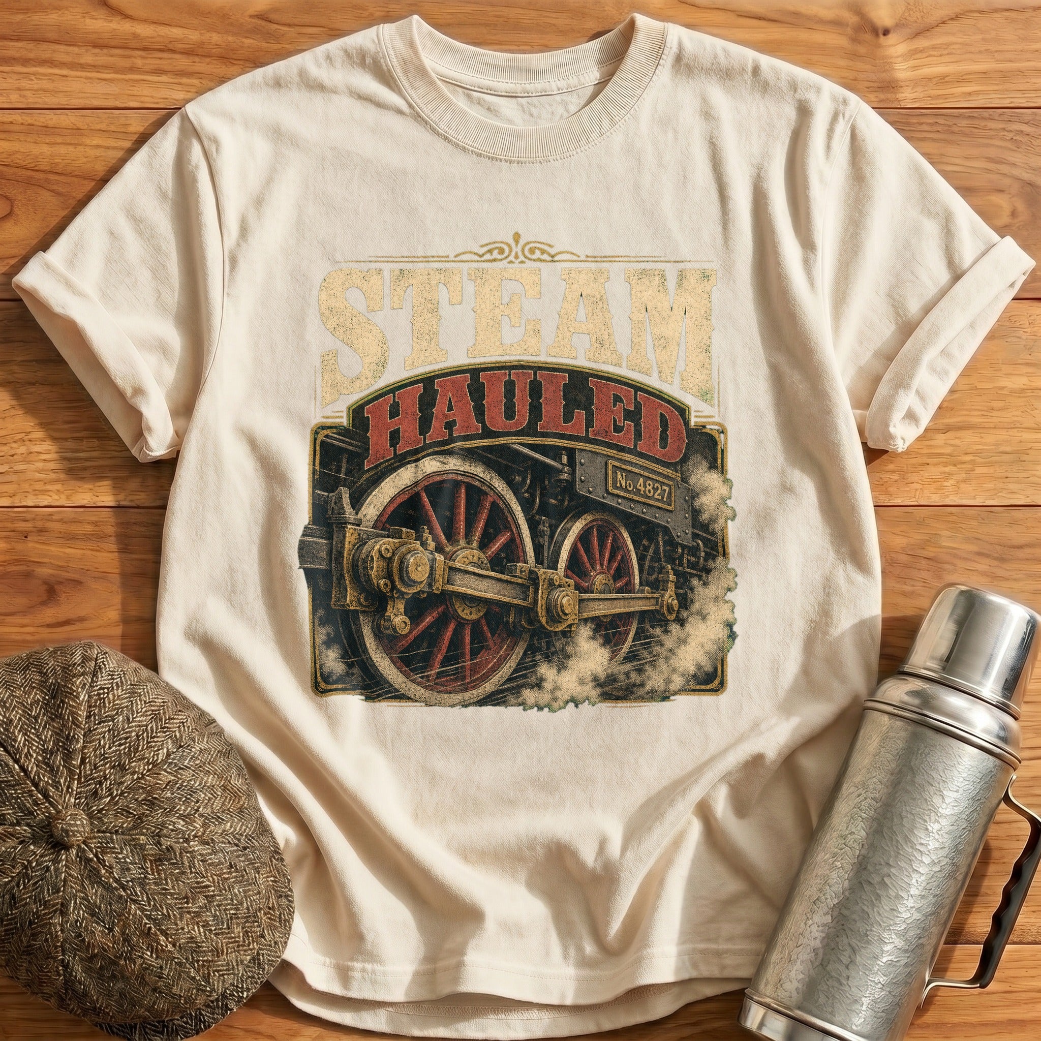Steam Hauled T-Shirt - Natural