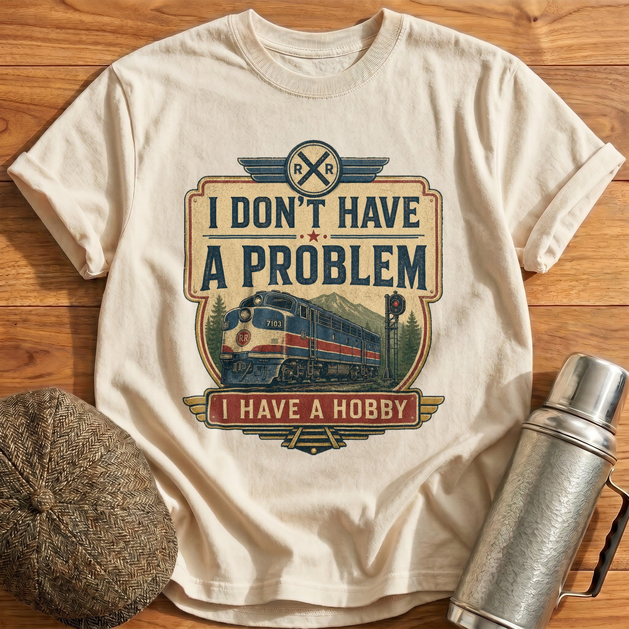 I Don't Have a Problem T-Shirt - Natural