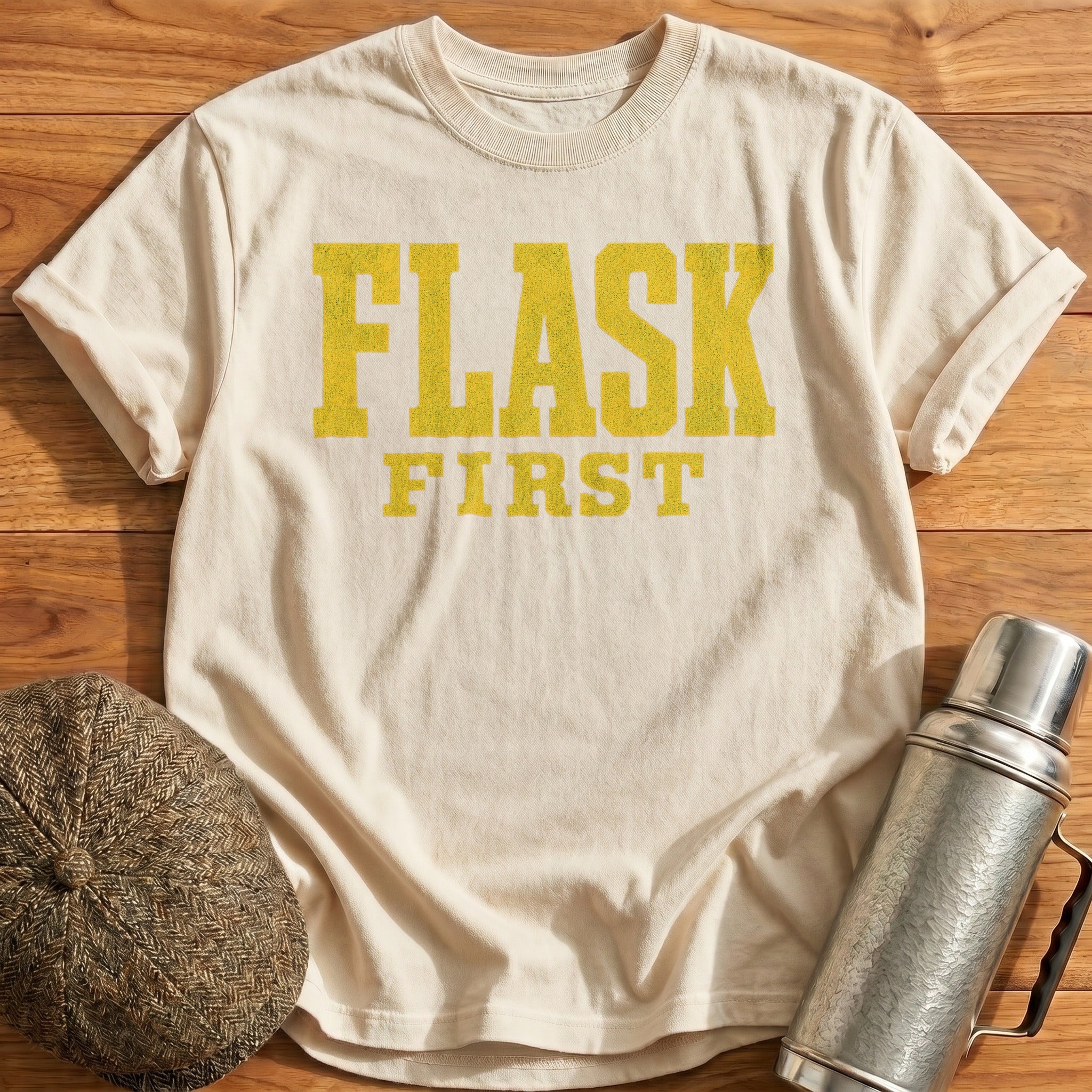 Flask First T-Shirt - Natural