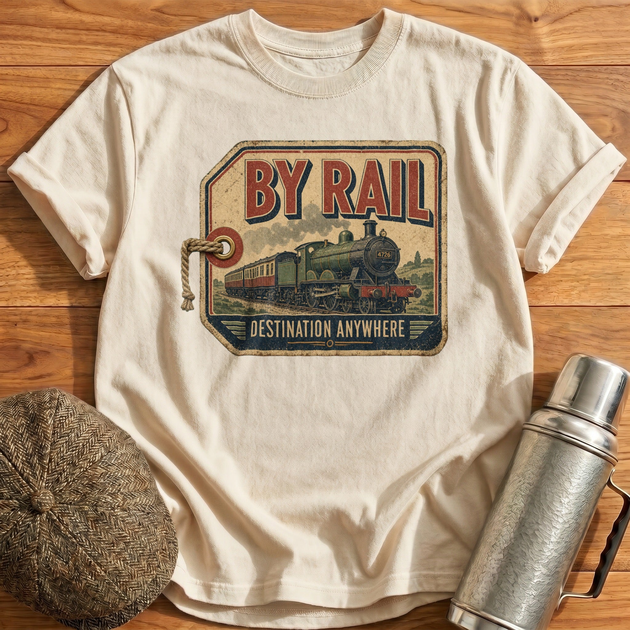By Rail T-Shirt - Natural