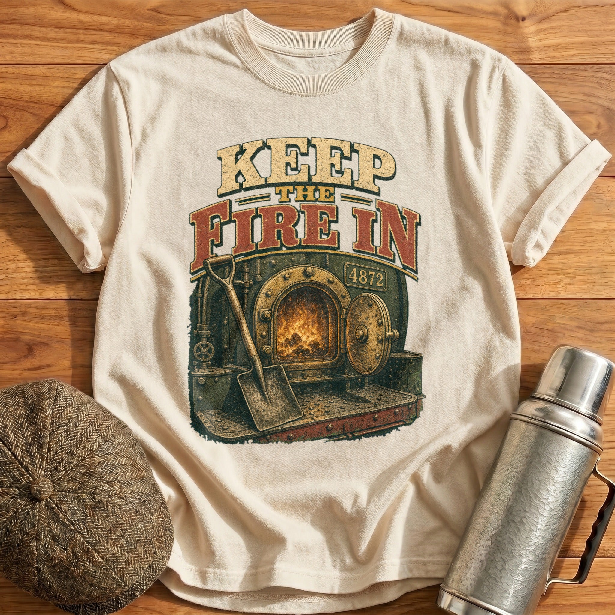 Keep the Fire in T-Shirt - Natural