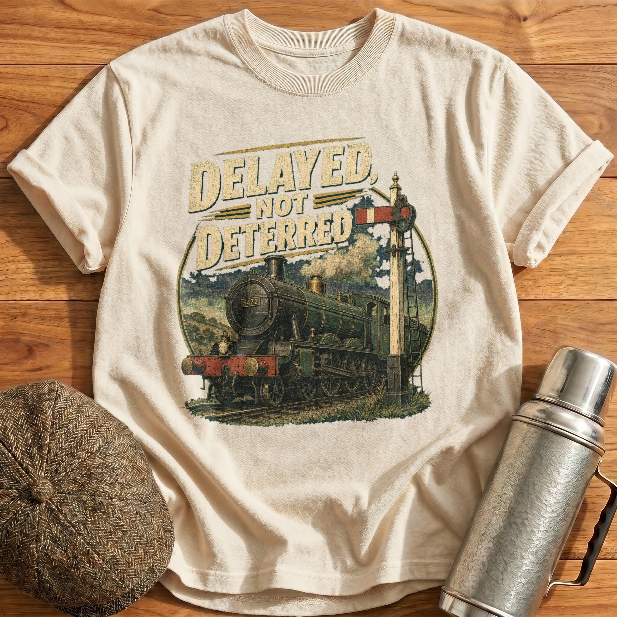 Delayed, not Deterred T-Shirt - Natural