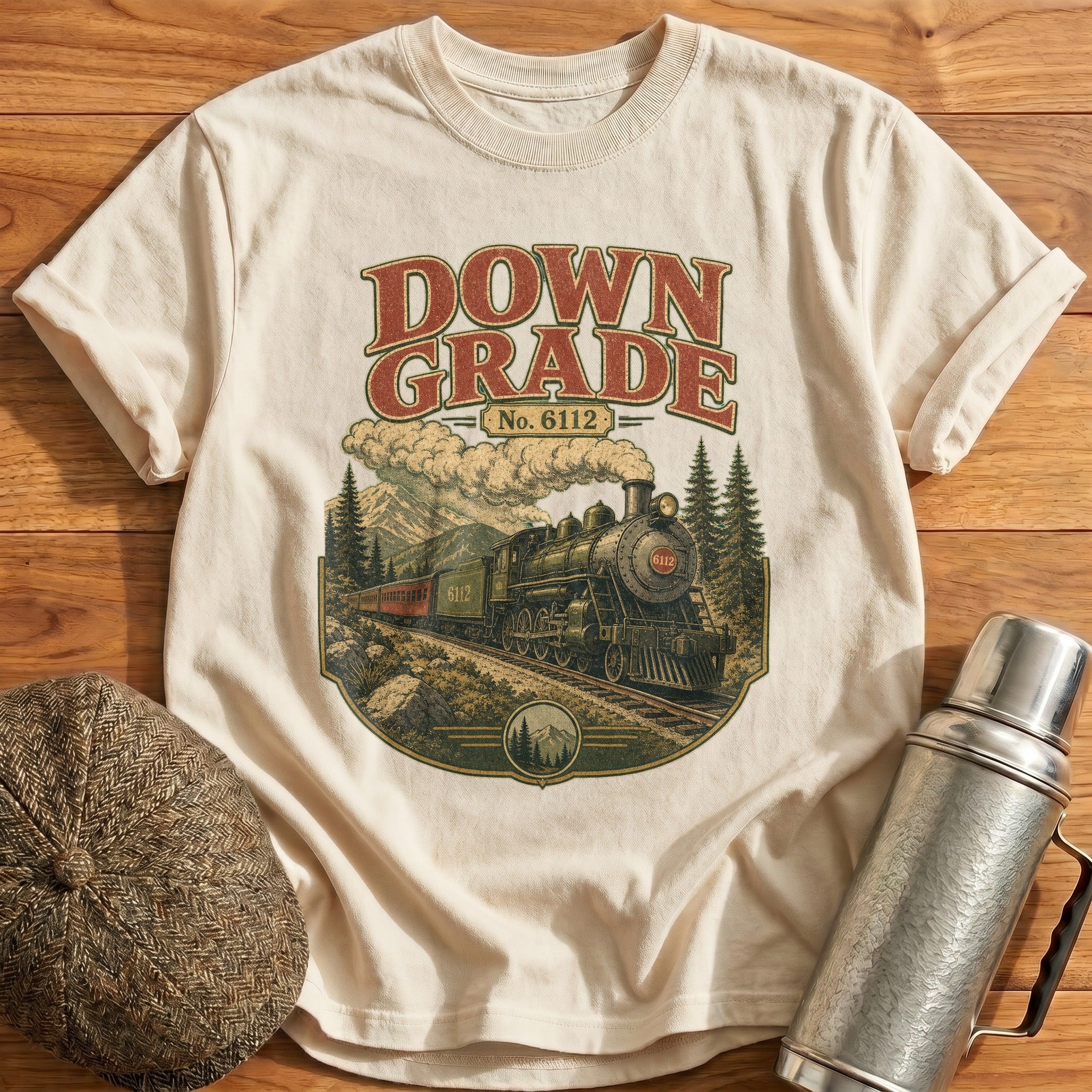 Down Grade T-Shirt - Natural