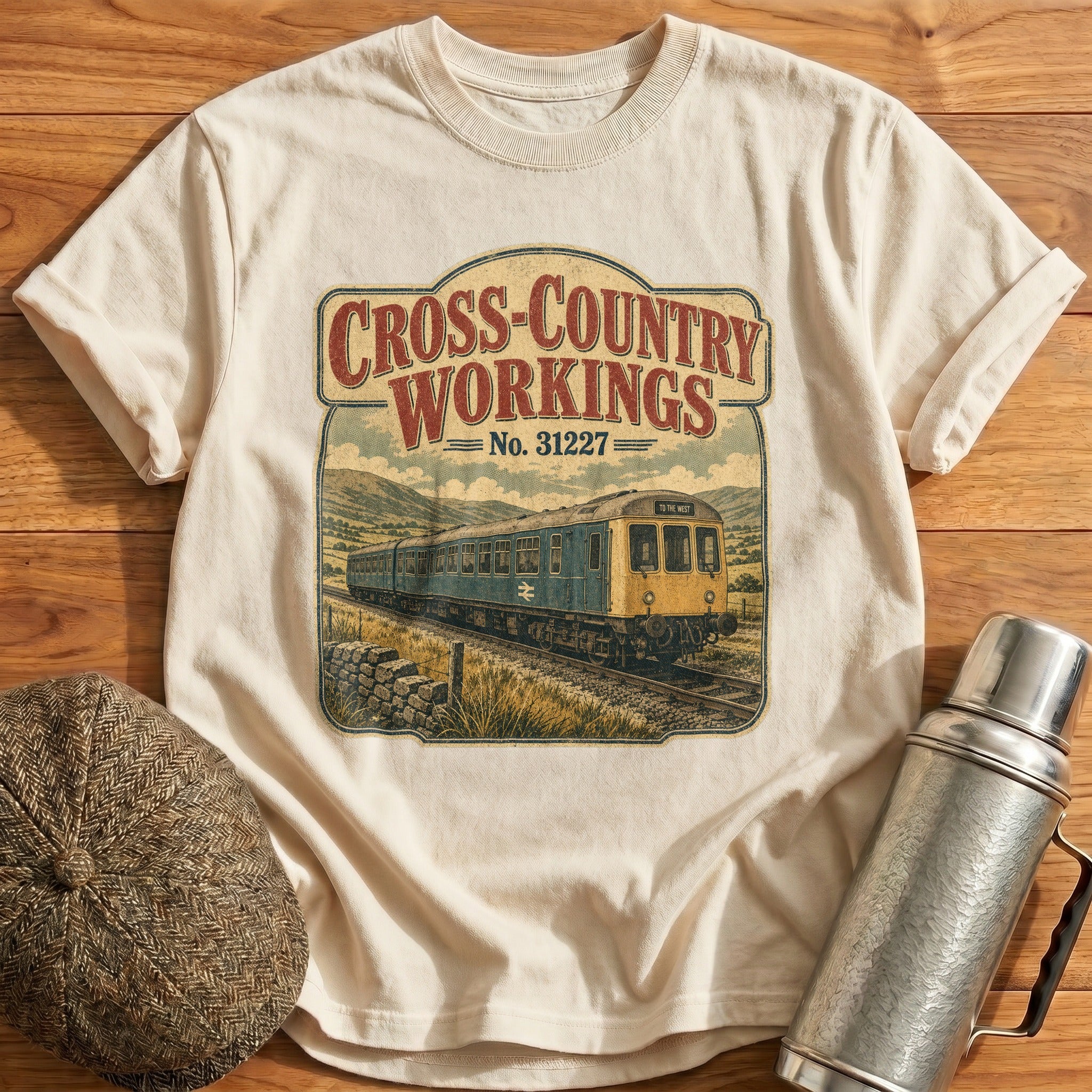 Cross-country Workings T-Shirt - Natural