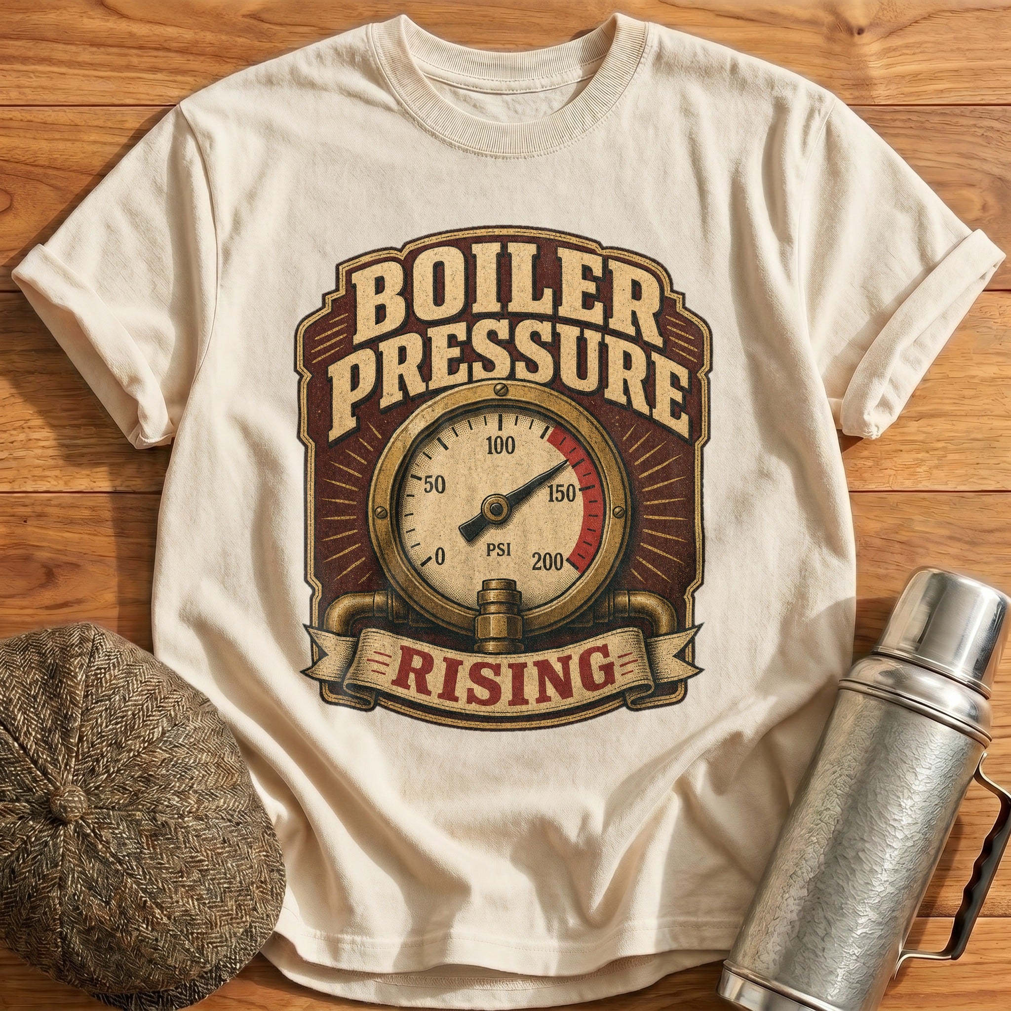 Boiler Pressure T-Shirt - Natural