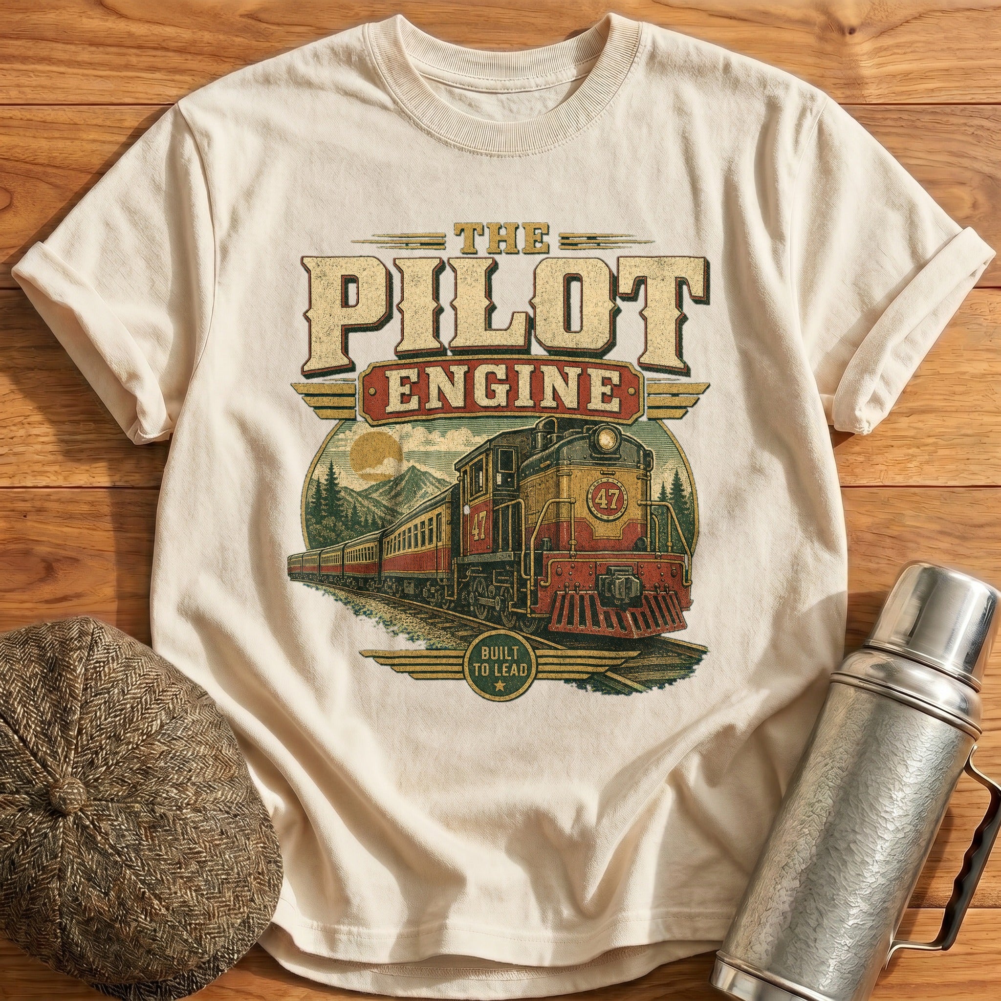 The Pilot Engine T-Shirt - Natural