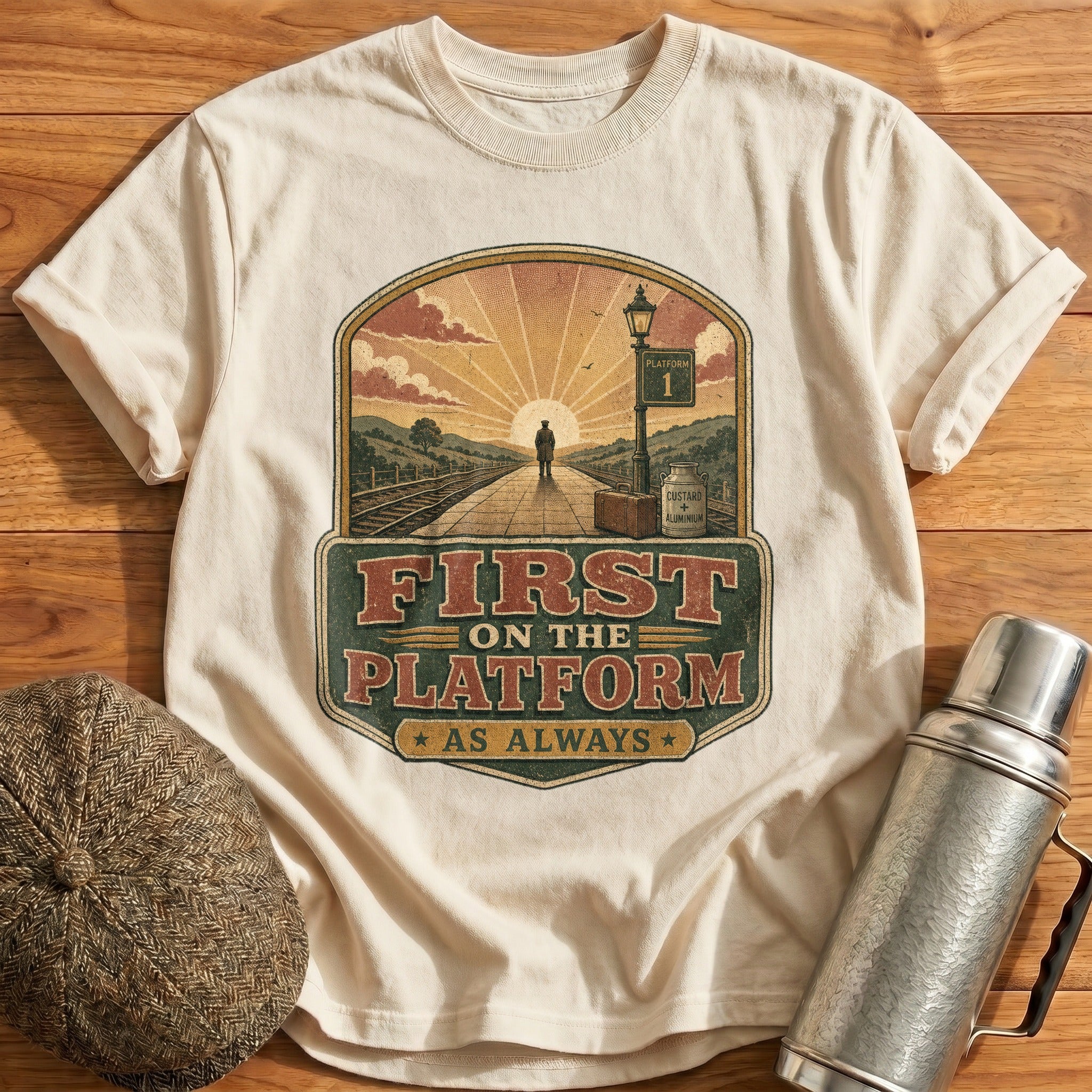 First on the Platform T-Shirt - Natural