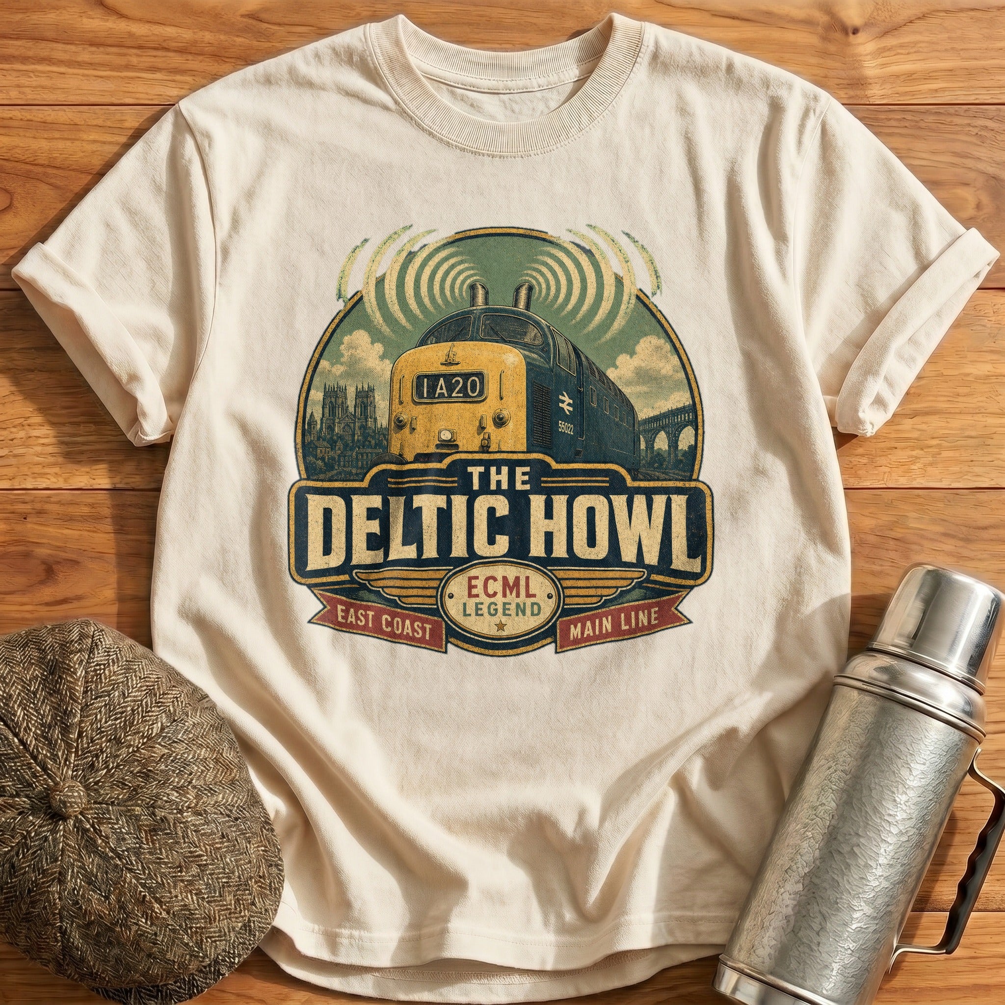 The Deltic Howl T-Shirt - Natural