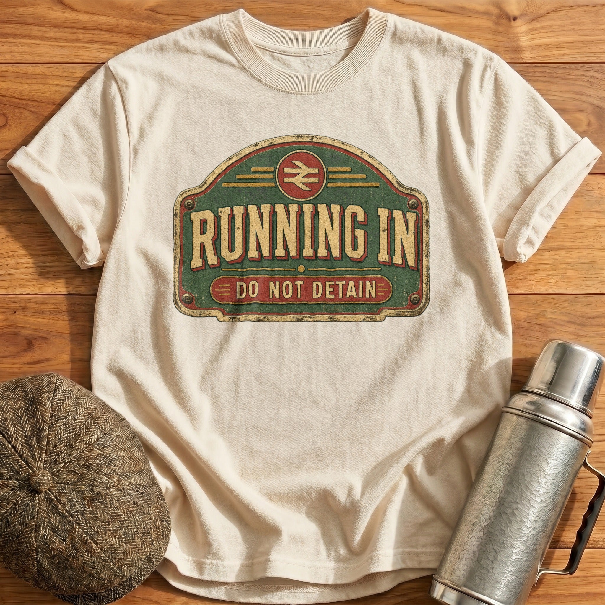Running in T-Shirt - Natural