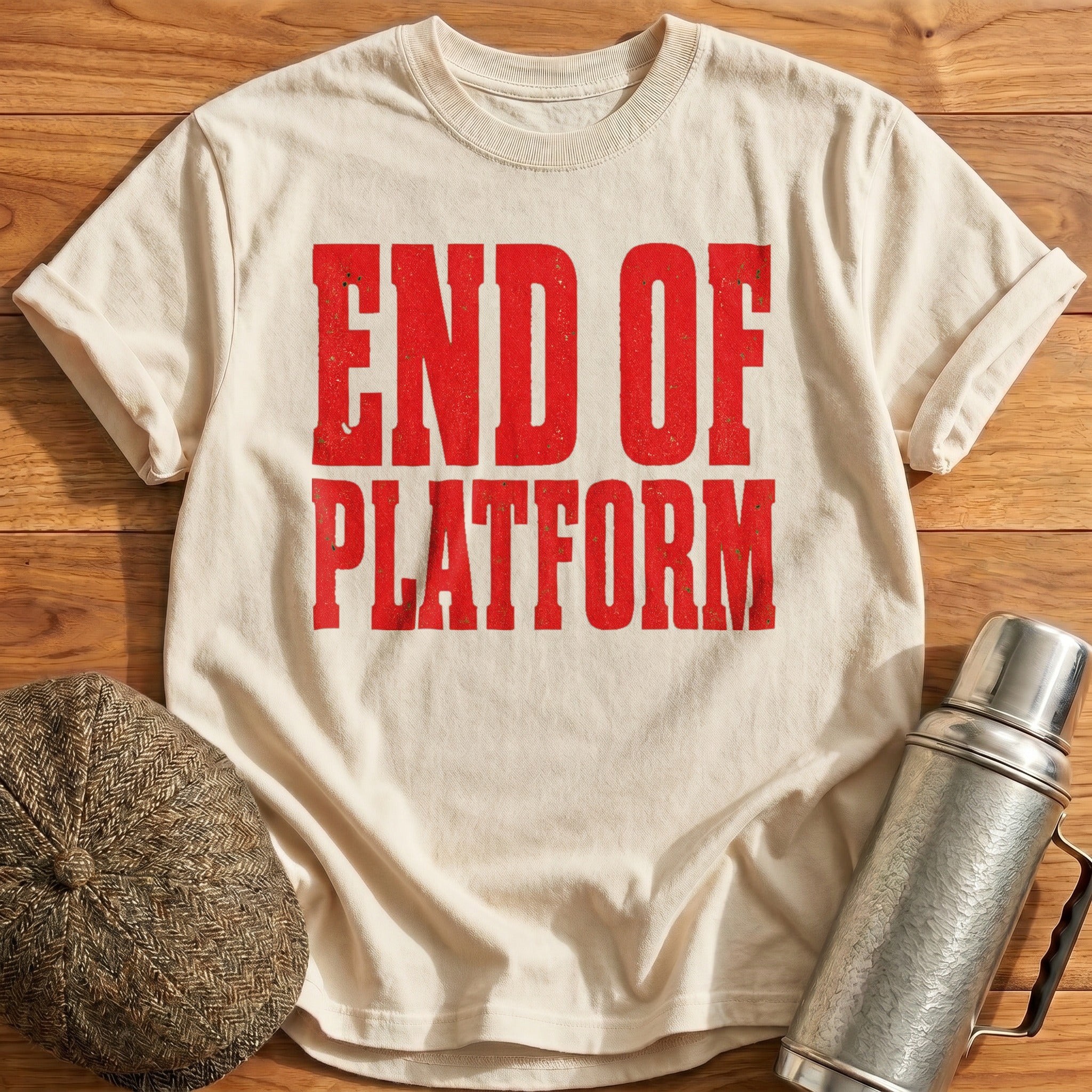 End of Platform T-Shirt - Natural