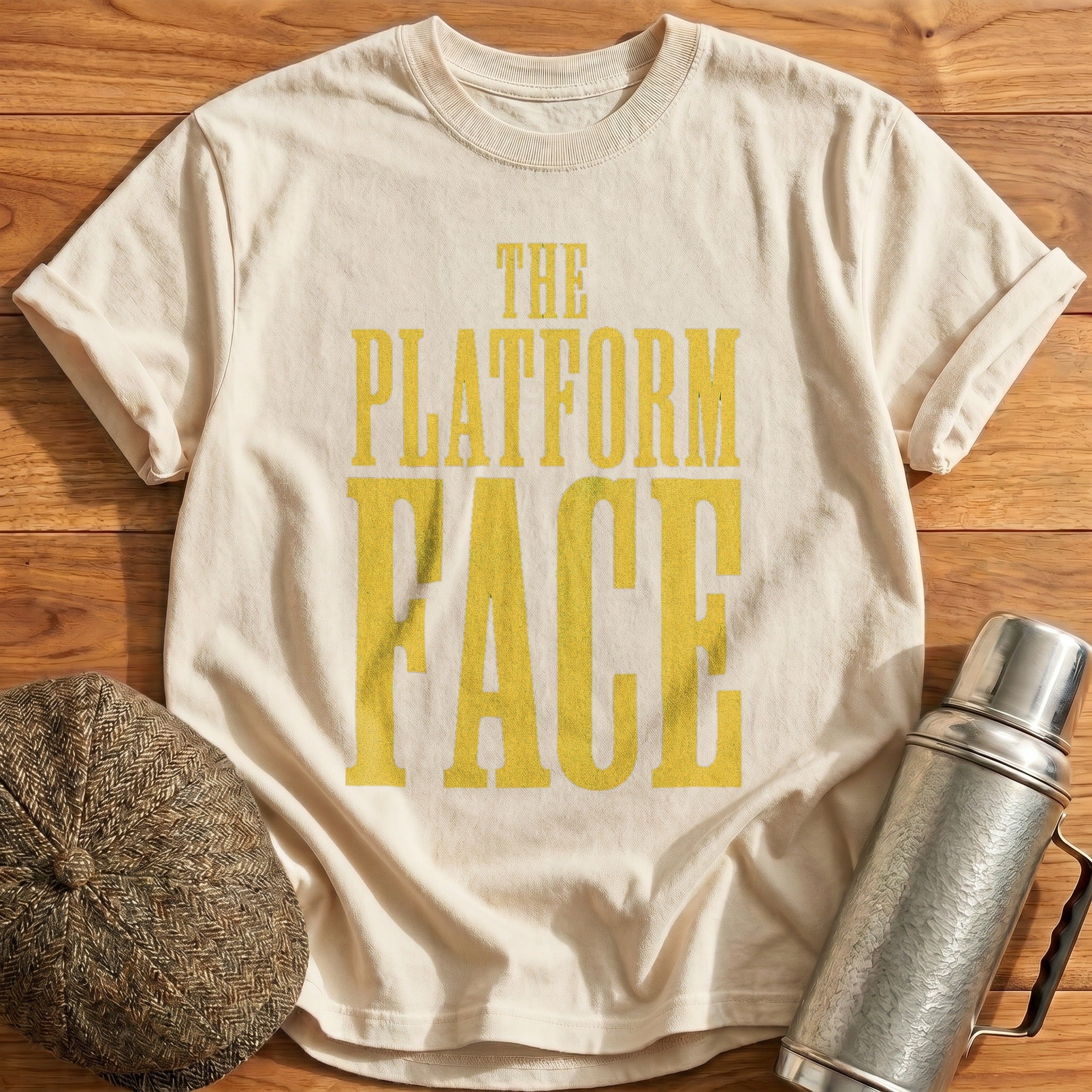 The Platform Face T-Shirt - Natural