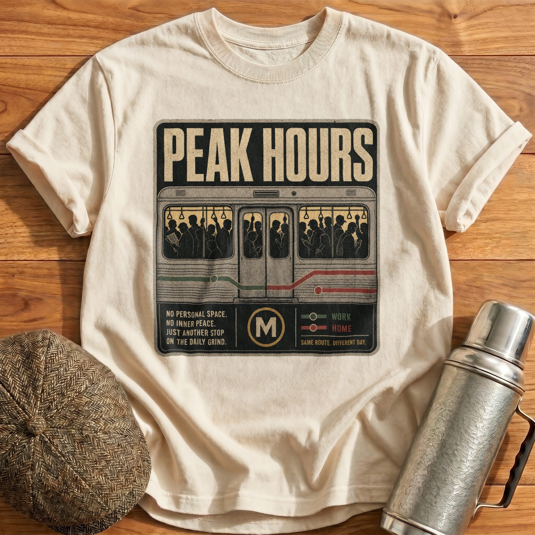 Peak Hours T-Shirt - Natural