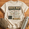 Route Map T-Shirt - Natural