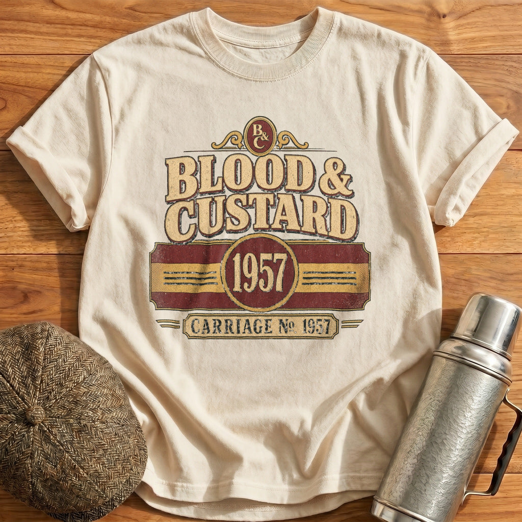 Blood & Custard Running Kids T-Shirt - Natural