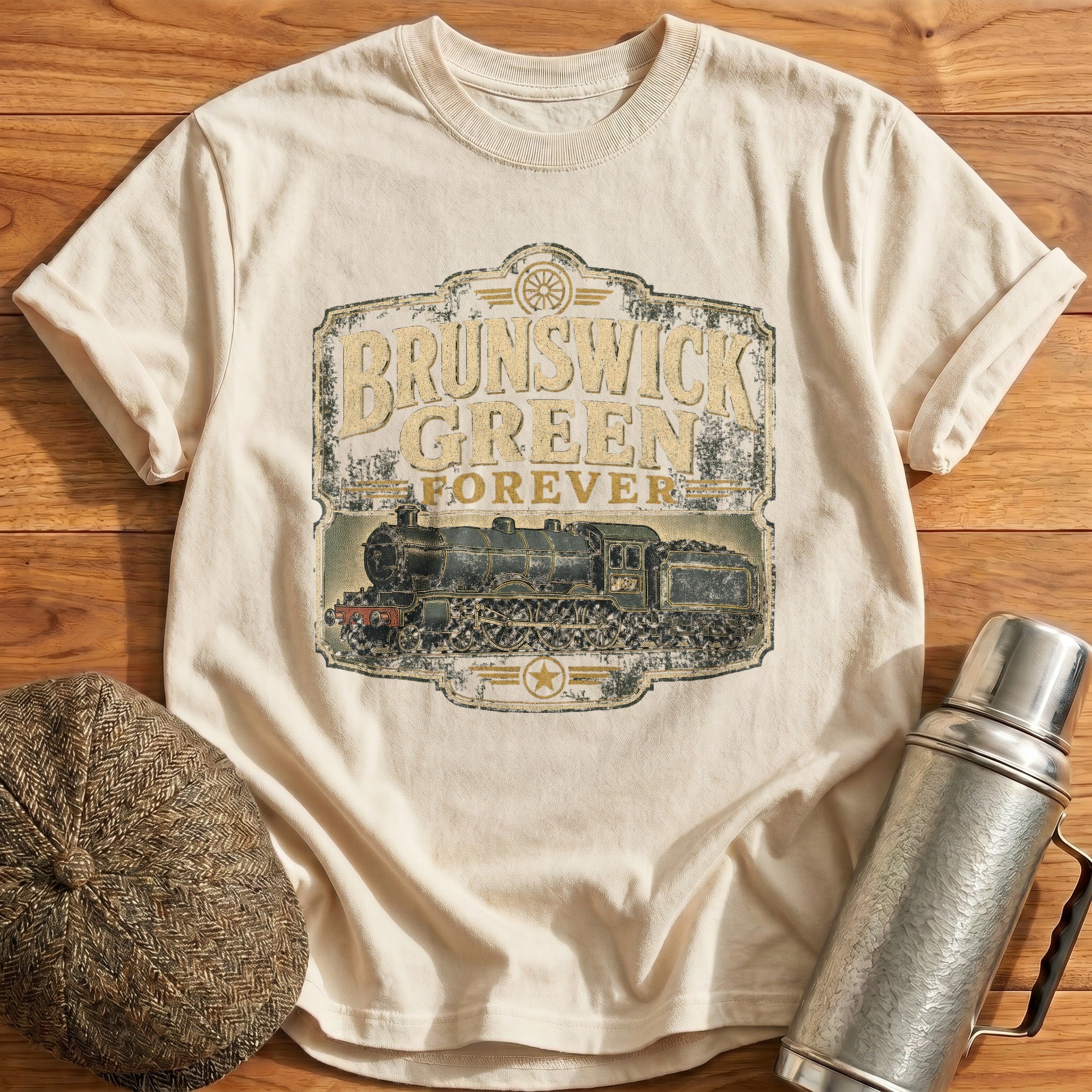 Brunswick Green Forever T-Shirt - Natural