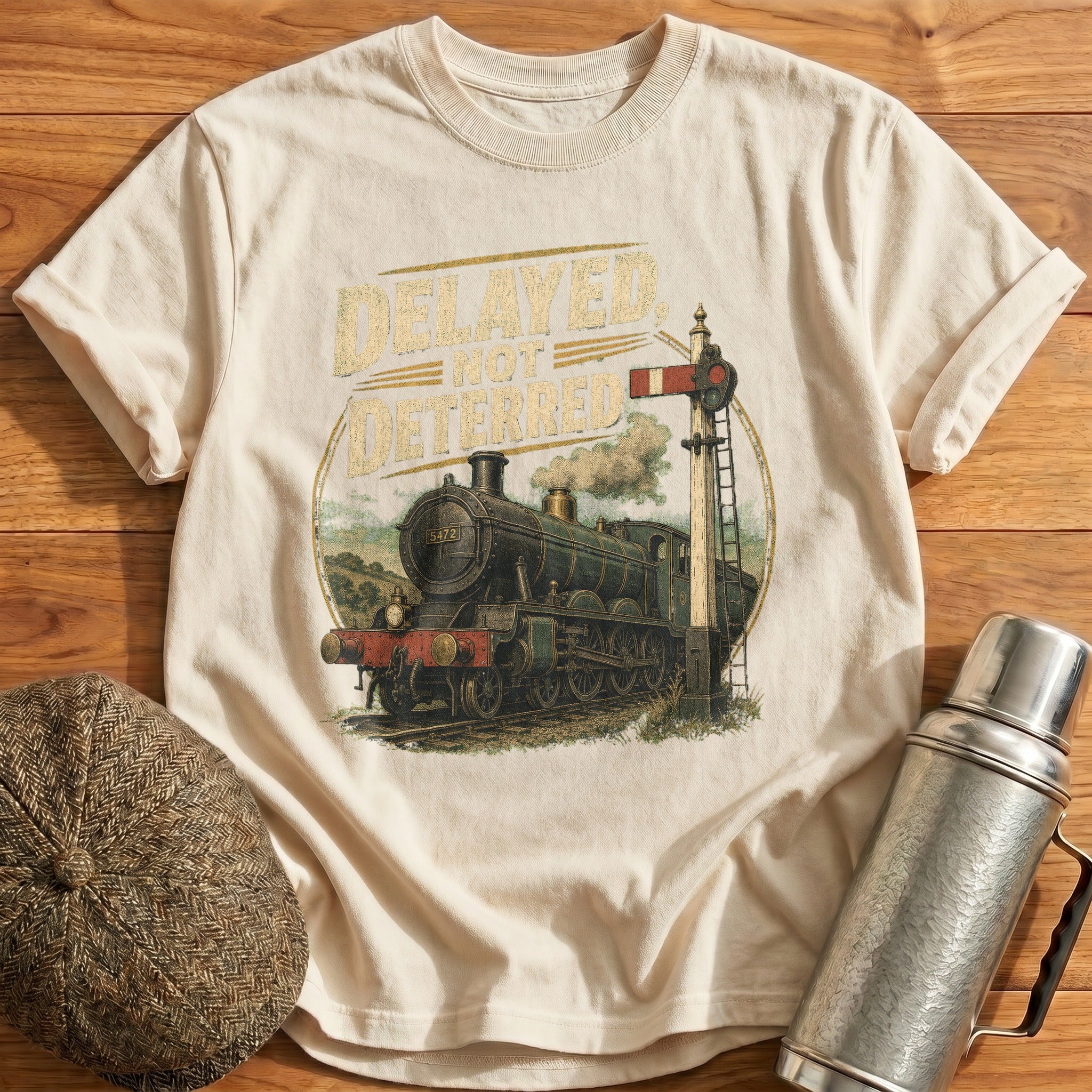 Delayed, Not Deterred T-Shirt - Natural