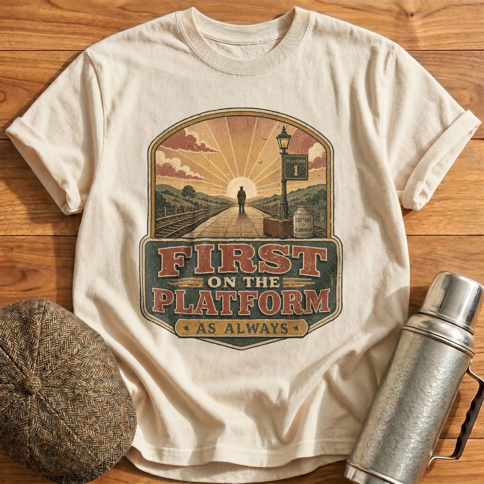 First on the Platform T-Shirt - Natural