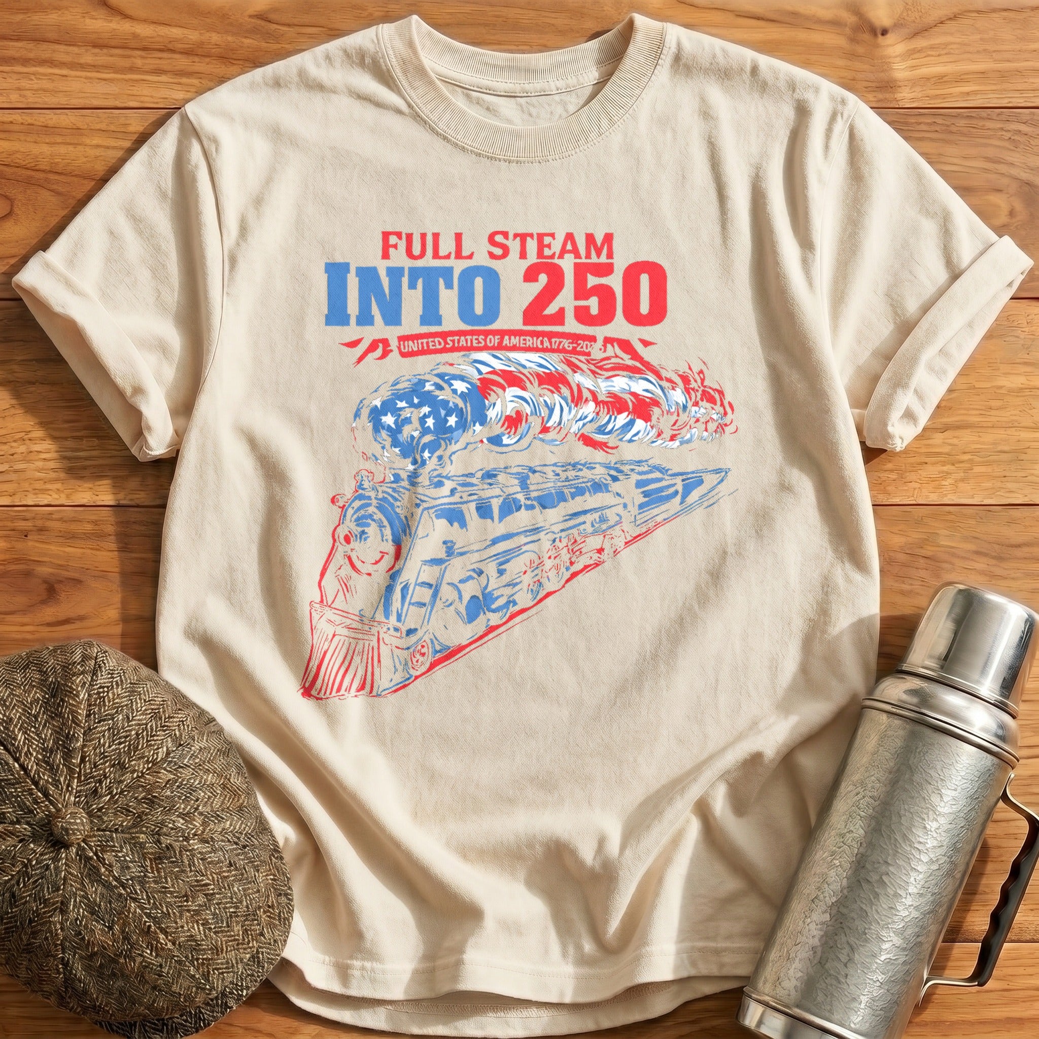 Full_Steam_Into_250_Dynamic T-Shirt - Natural