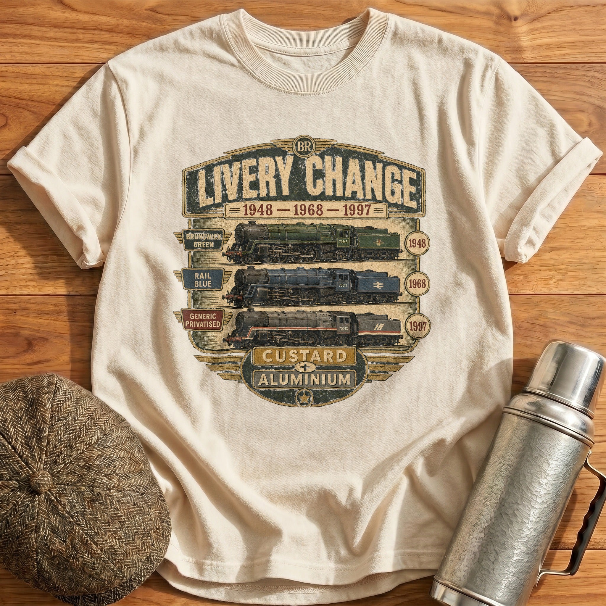 Livery Through the Ages T-Shirt - Natural