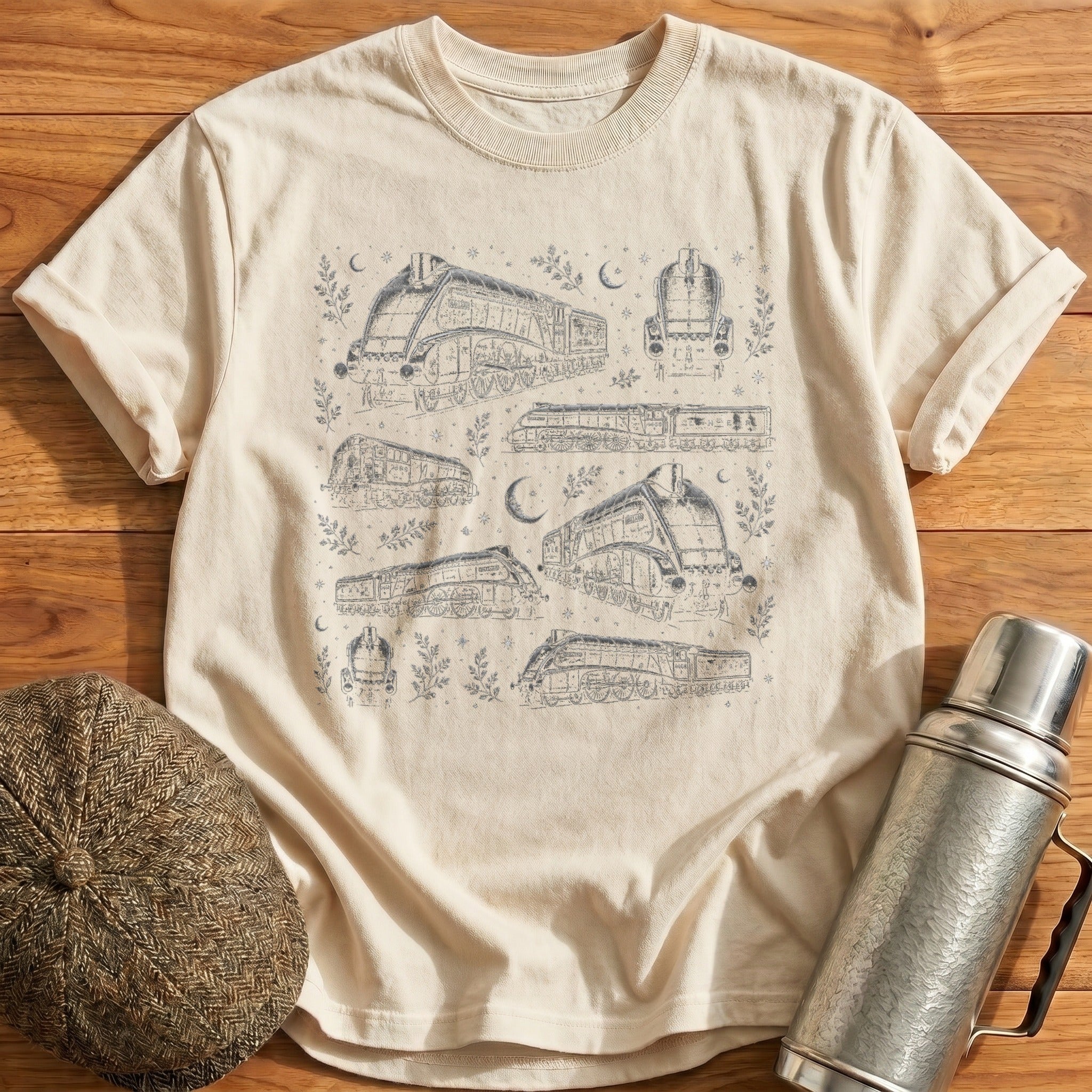 Mallard Contained Print T-Shirt - Natural