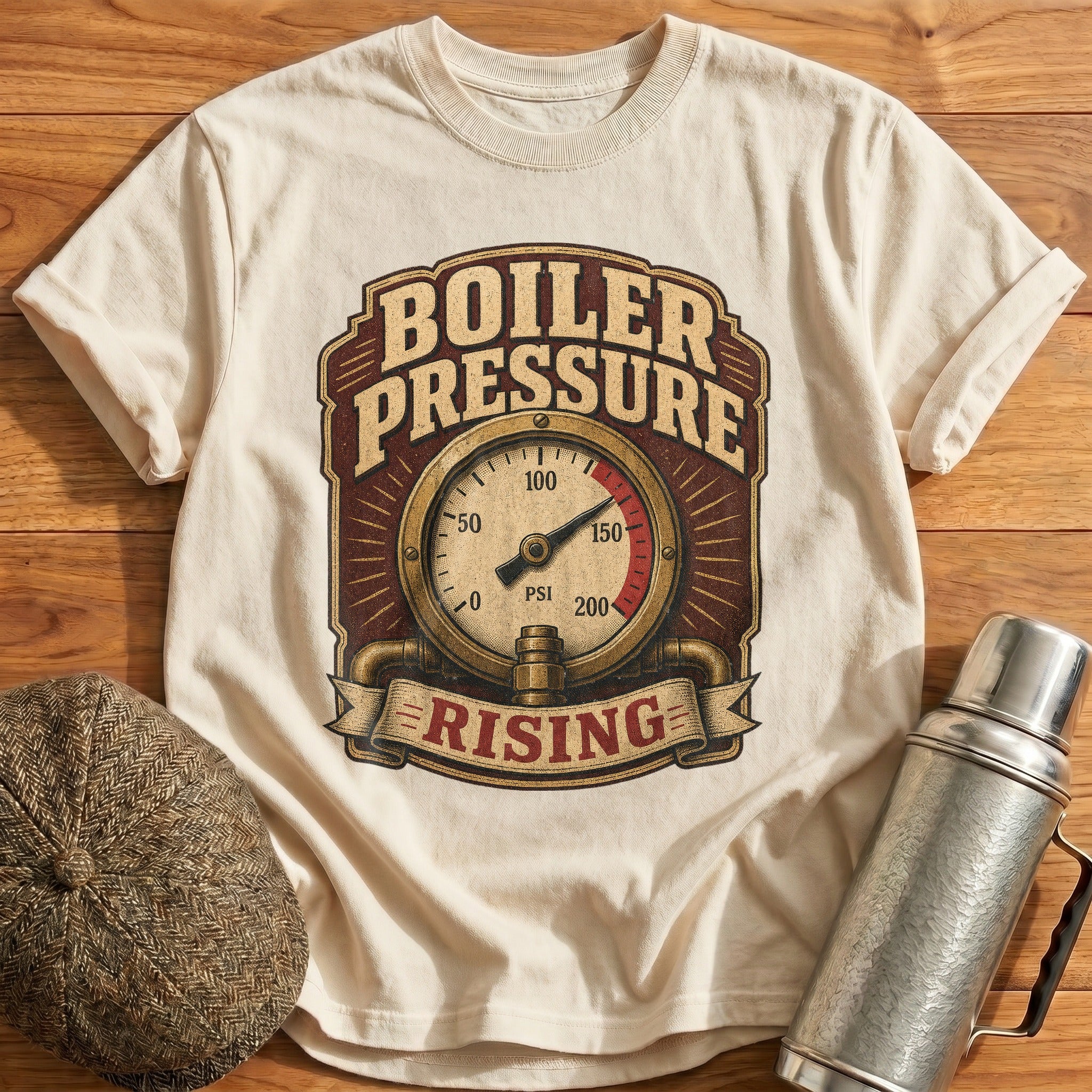 Pressure Rising T-Shirt - Natural
