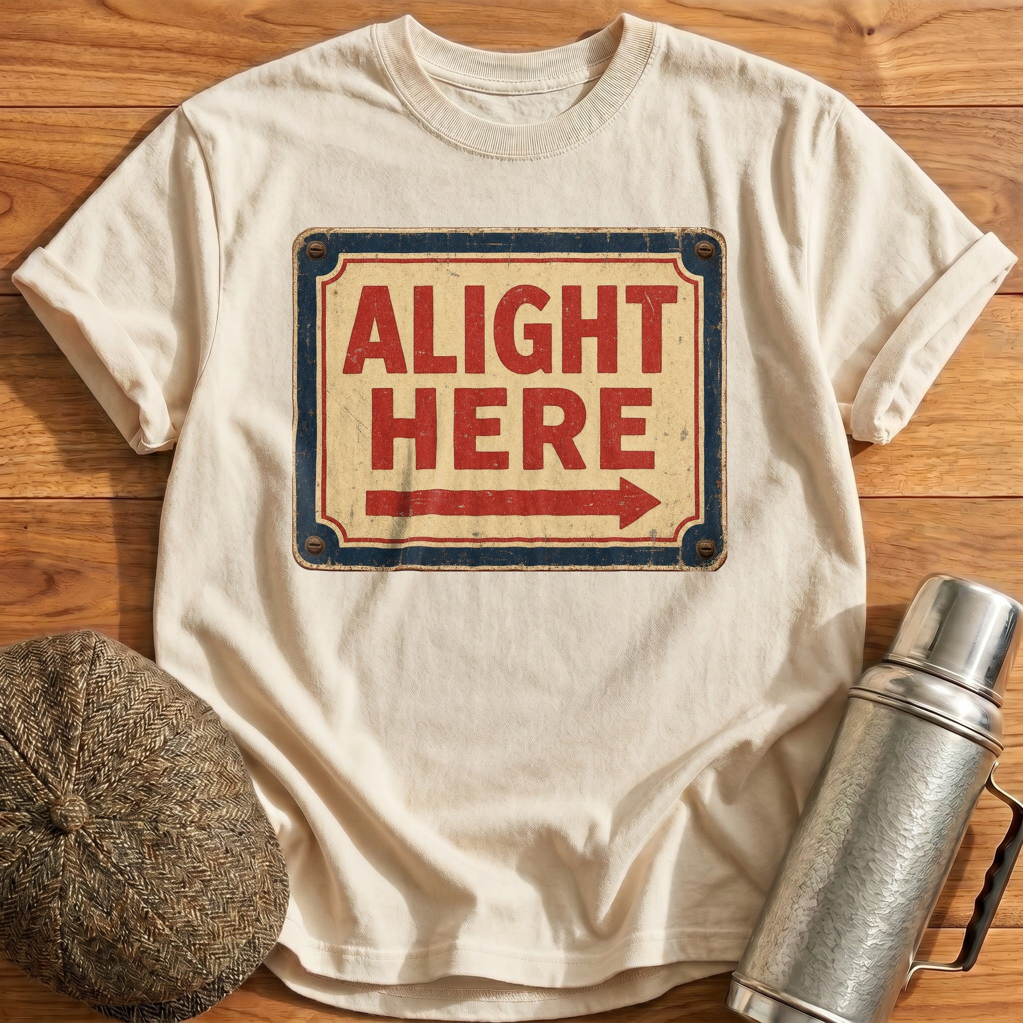 Right This Way T-Shirt - Natural