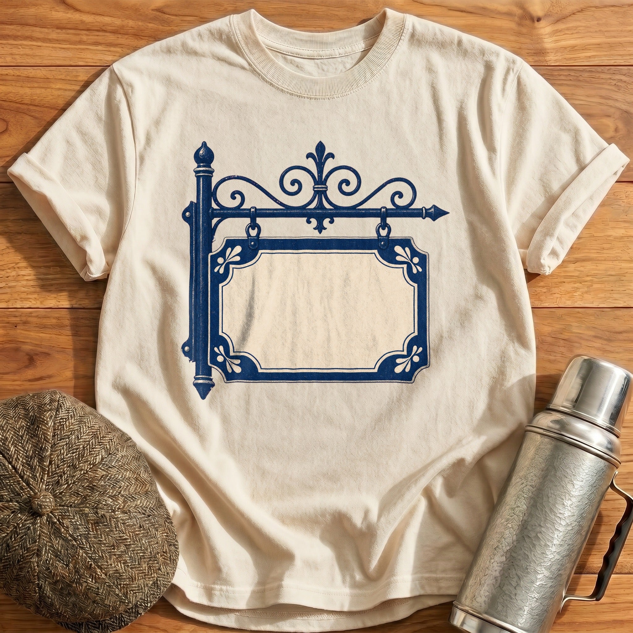 Station Nameplate T-Shirt - Natural