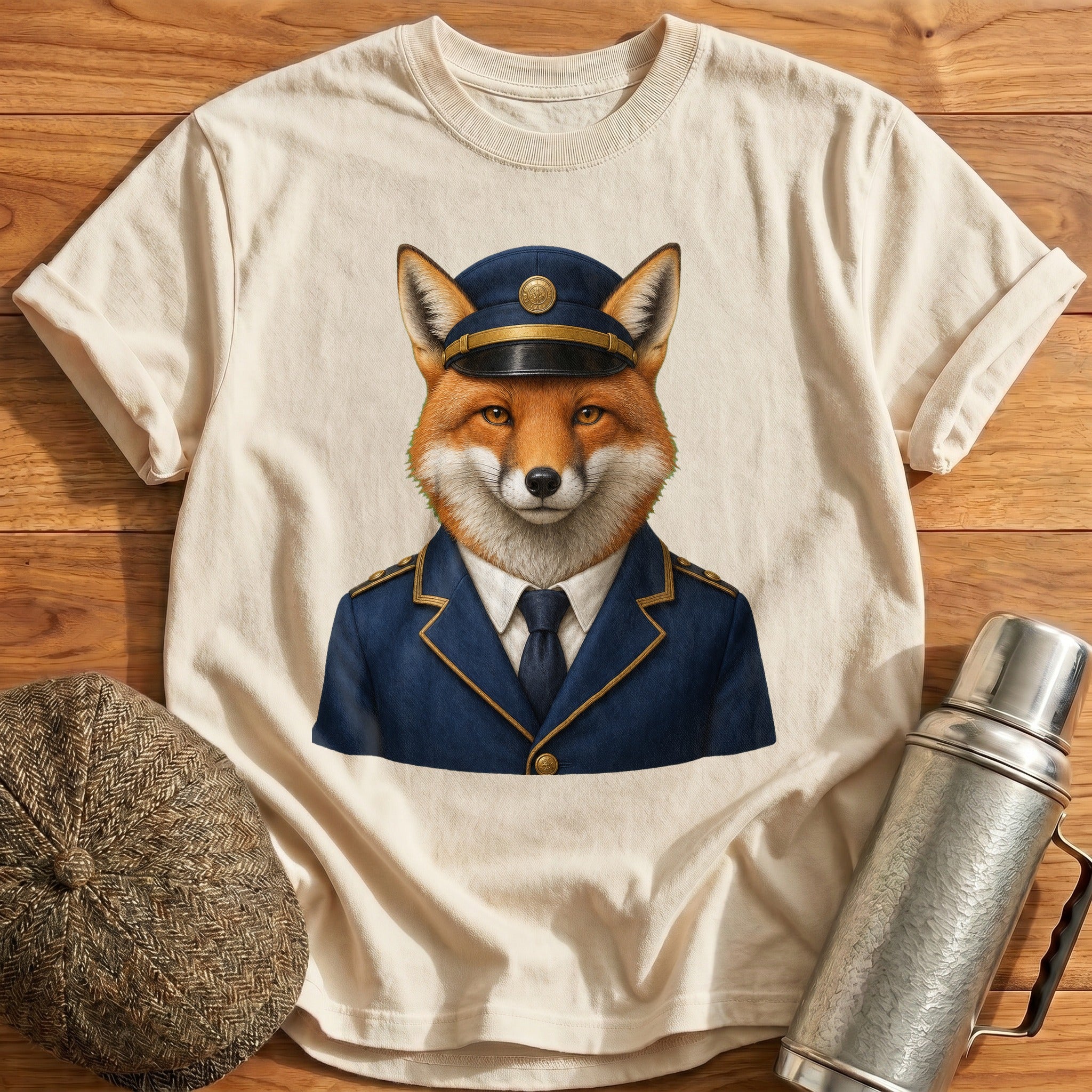 Stationmaster's Watch T-Shirt - Natural