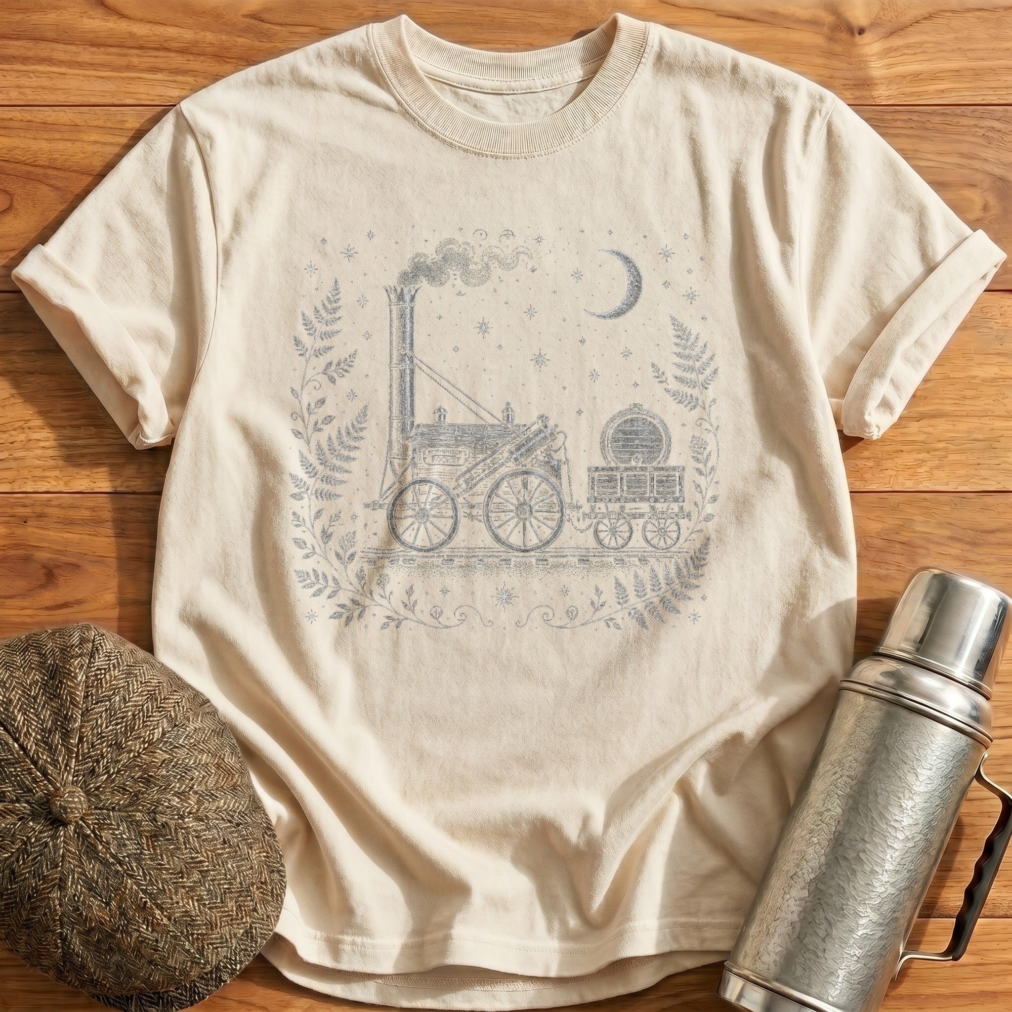 Stephenson's Rocket Celestial T-Shirt - Natural