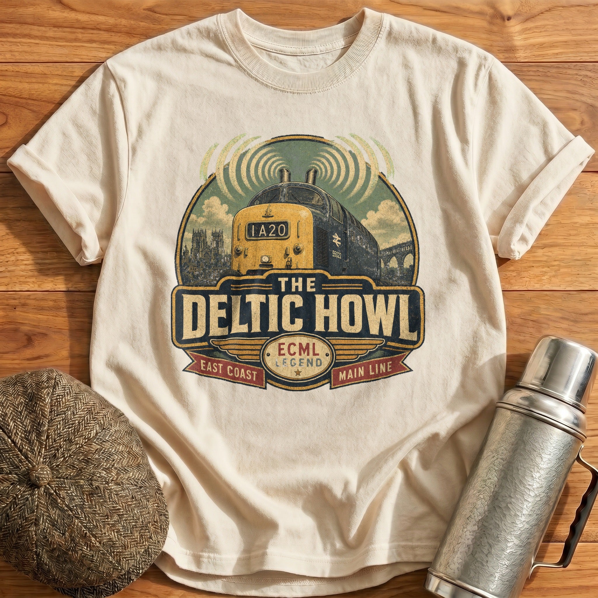 The Deltic Howl T-Shirt - Natural