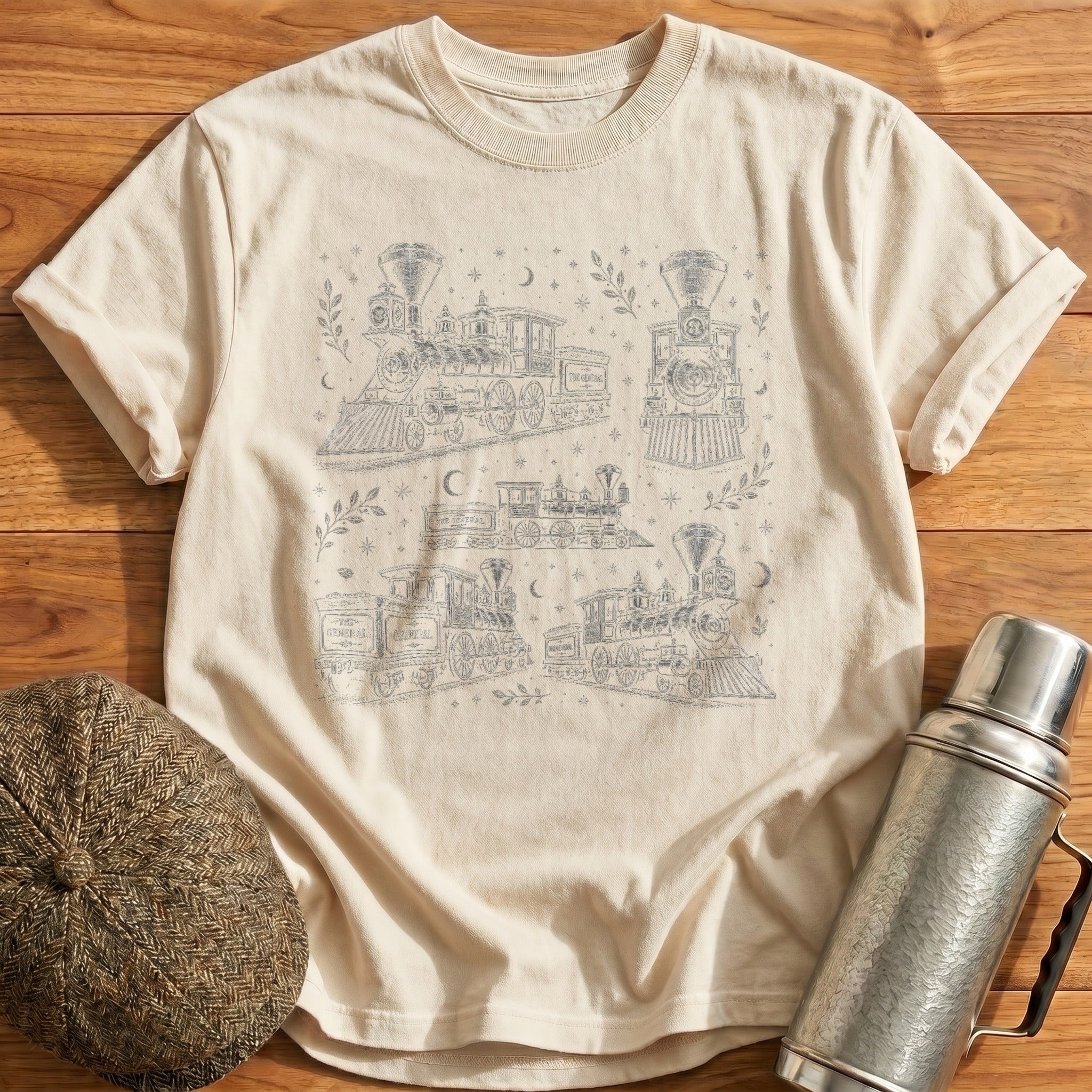 The General Contained Print T-Shirt - Natural