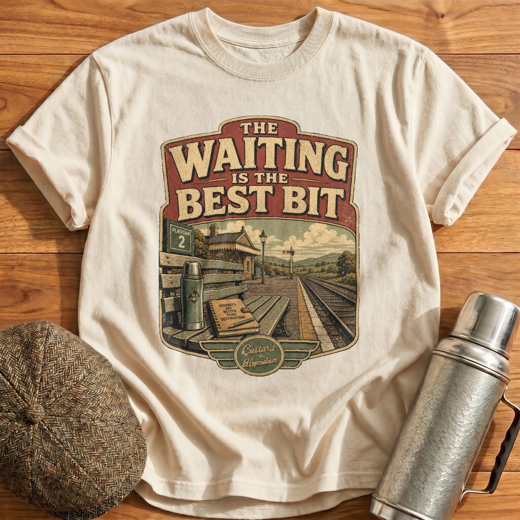 The Waiting is the Best Bit T-Shirt - Natural