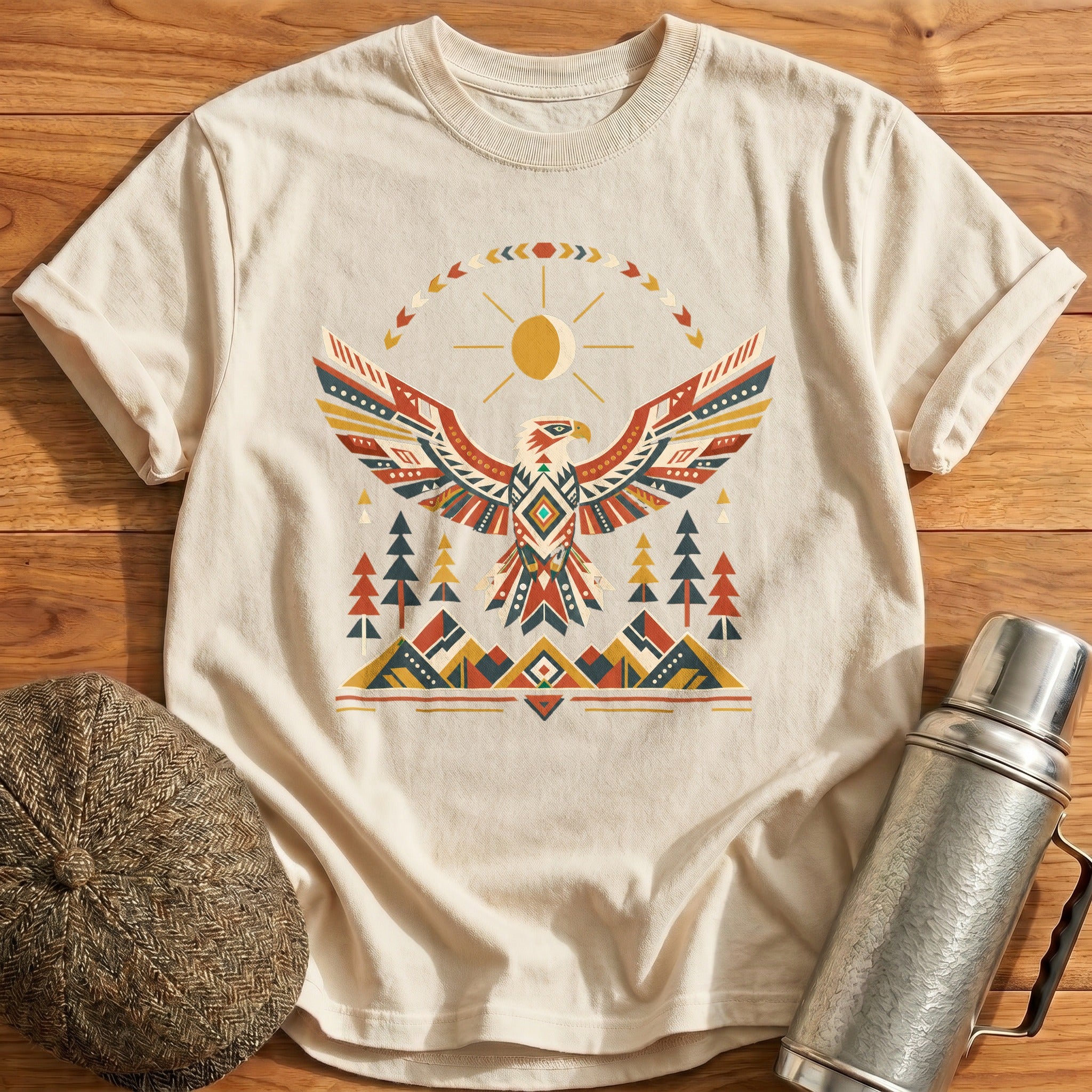 Wings & Compass T-Shirt - Natural