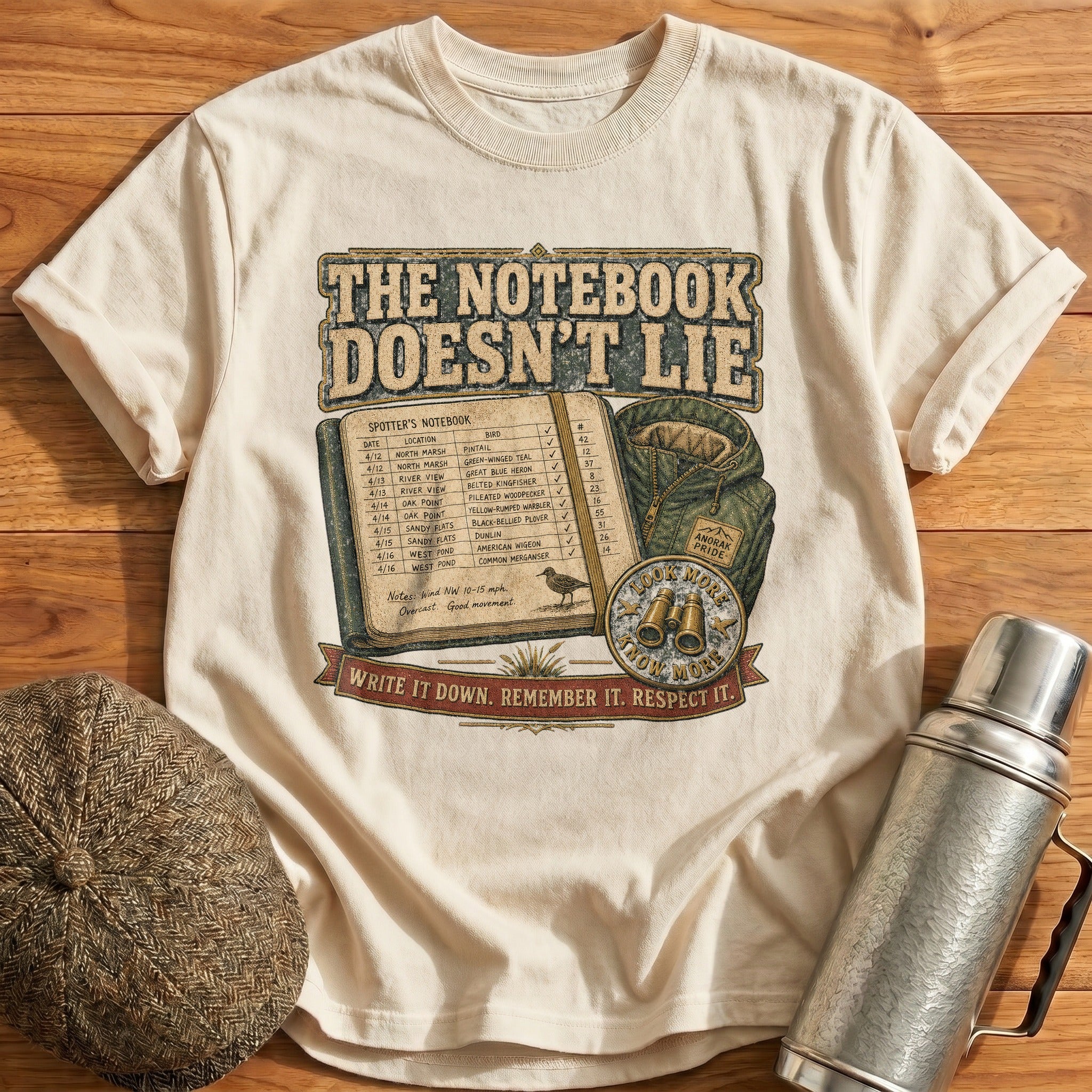 Write It Down, Remember It T-Shirt - Natural