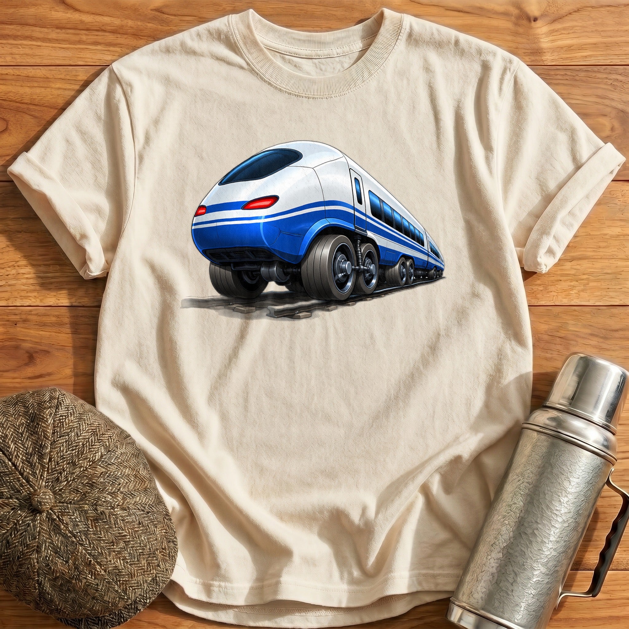 Bullettrain Rear34 T-Shirt - Natural